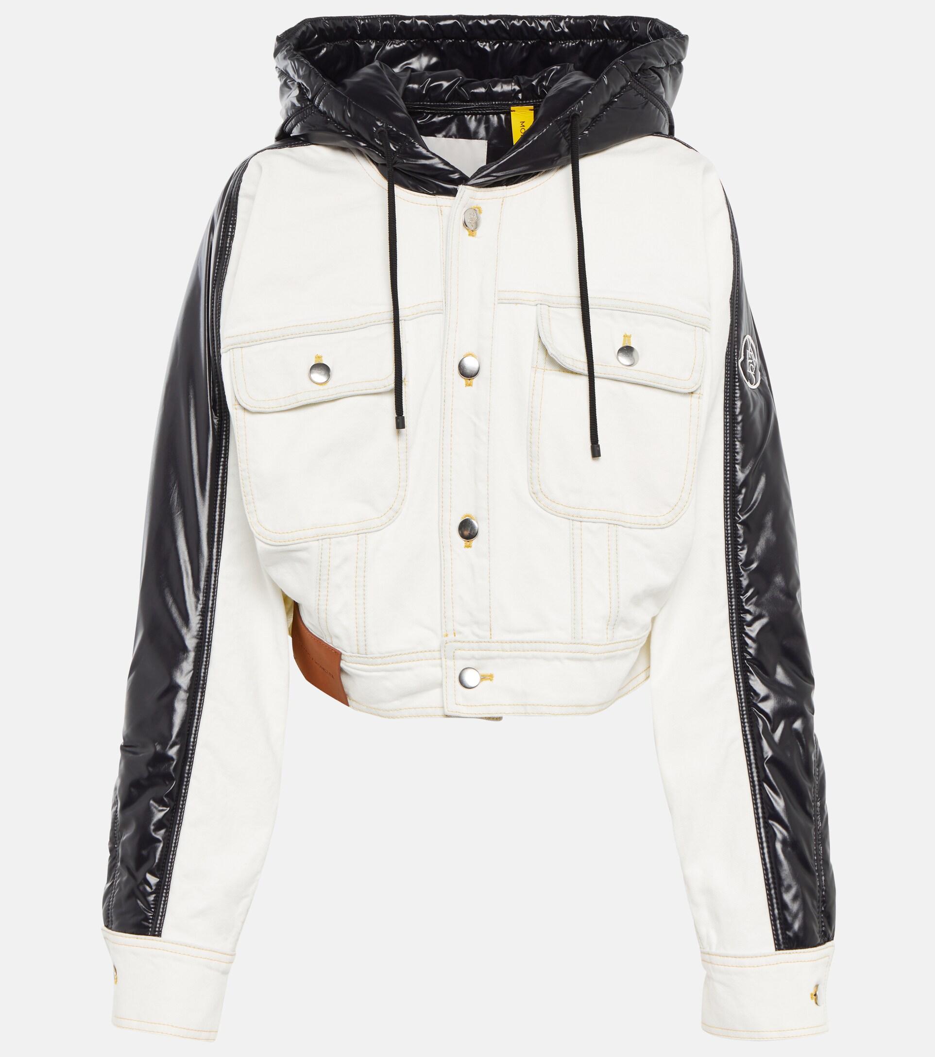 Moncler Genius X Alicia Keys Flushing Denim Jacket in White | Lyst