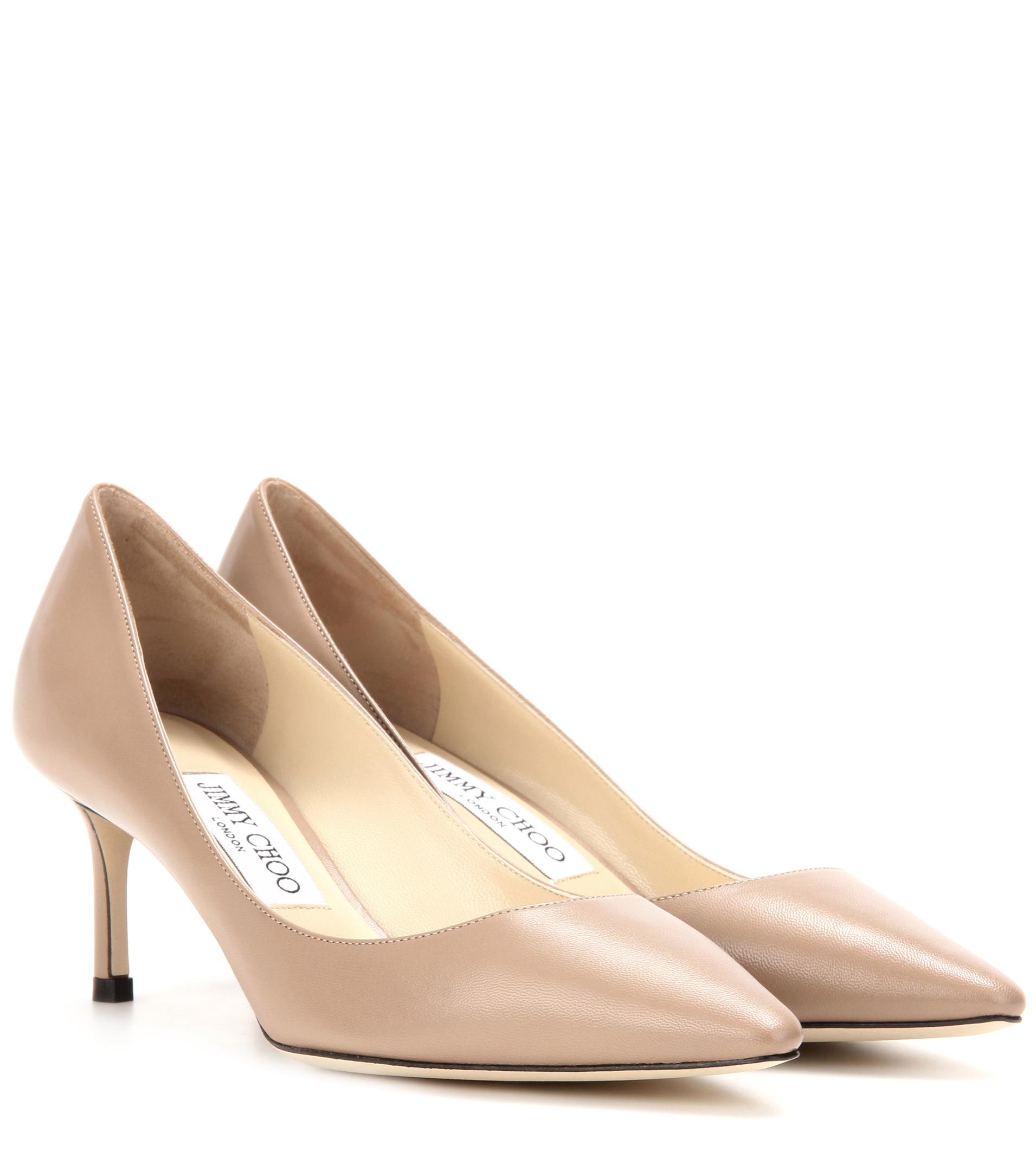 Jimmy Choo Romy 60 Patent Leather Pumps in Beige (Natural) - Save 8% - Lyst