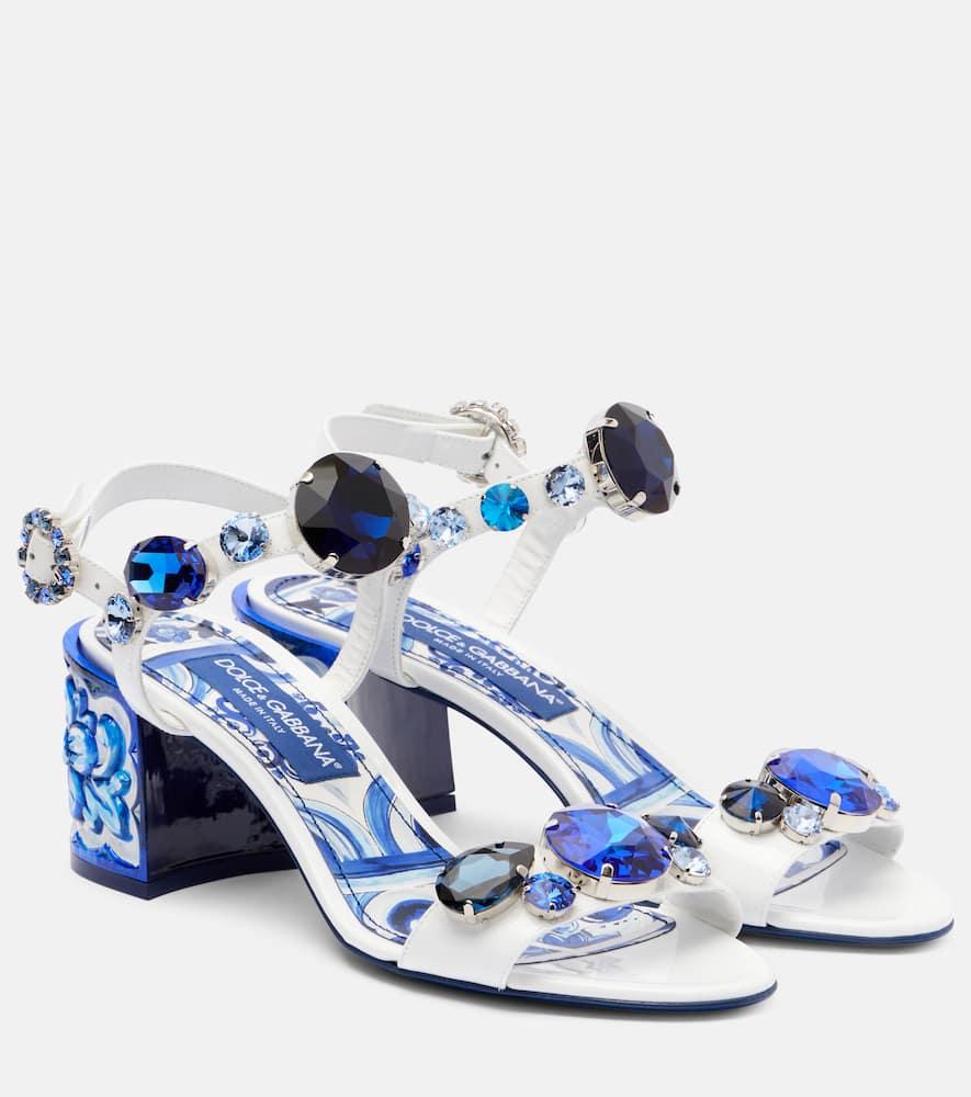 Dolce & Gabbana BLUE HEELED SANDALS ヒール サンダル 高級感 Dolce & Gabbana Sandal heels for Women | Online Sale up to
