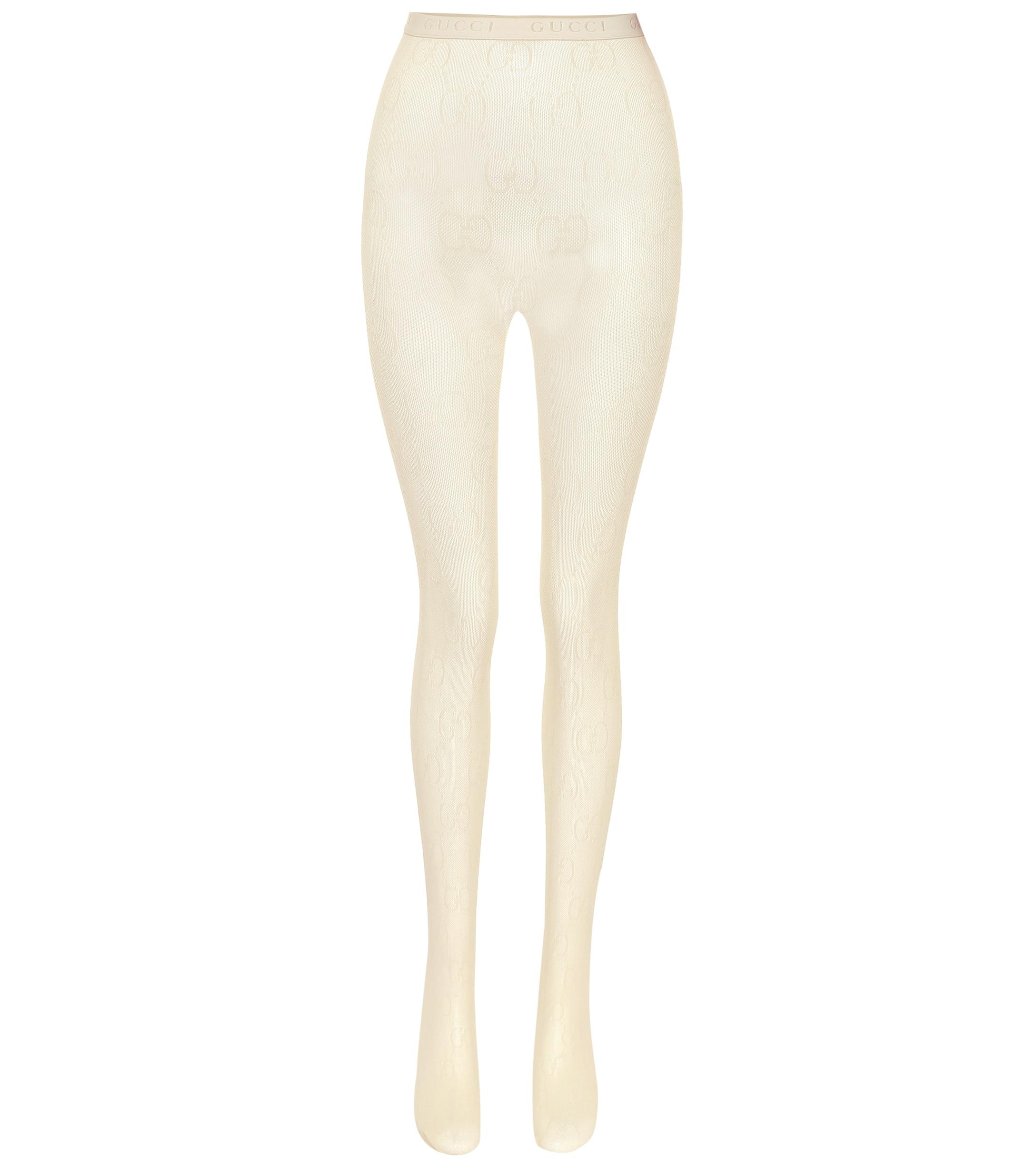Gucci GG Patterned Tights in White Lyst
