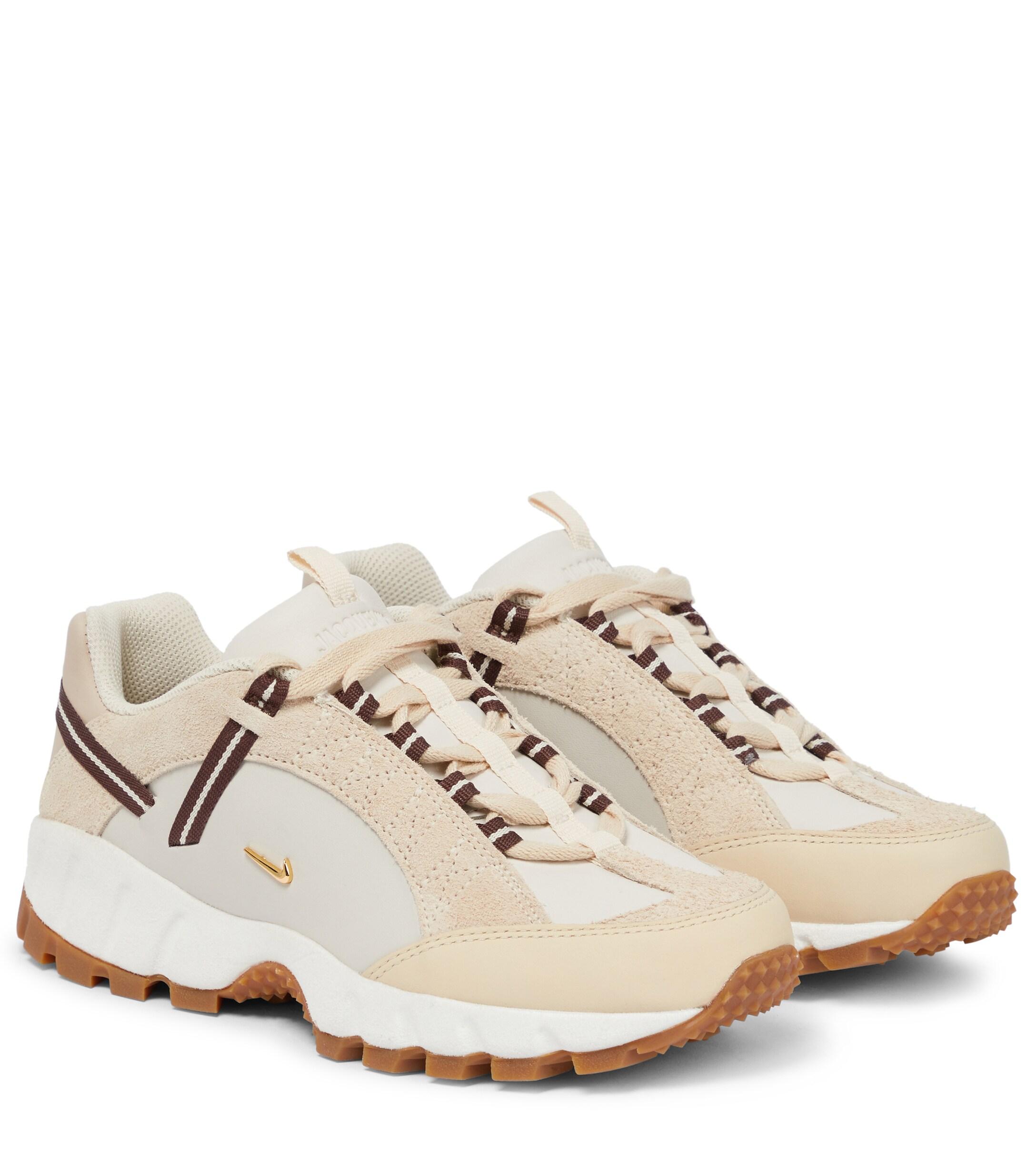 Nike X Jacquemus Air Humara Suede And Leather Sneakers in Beige ...