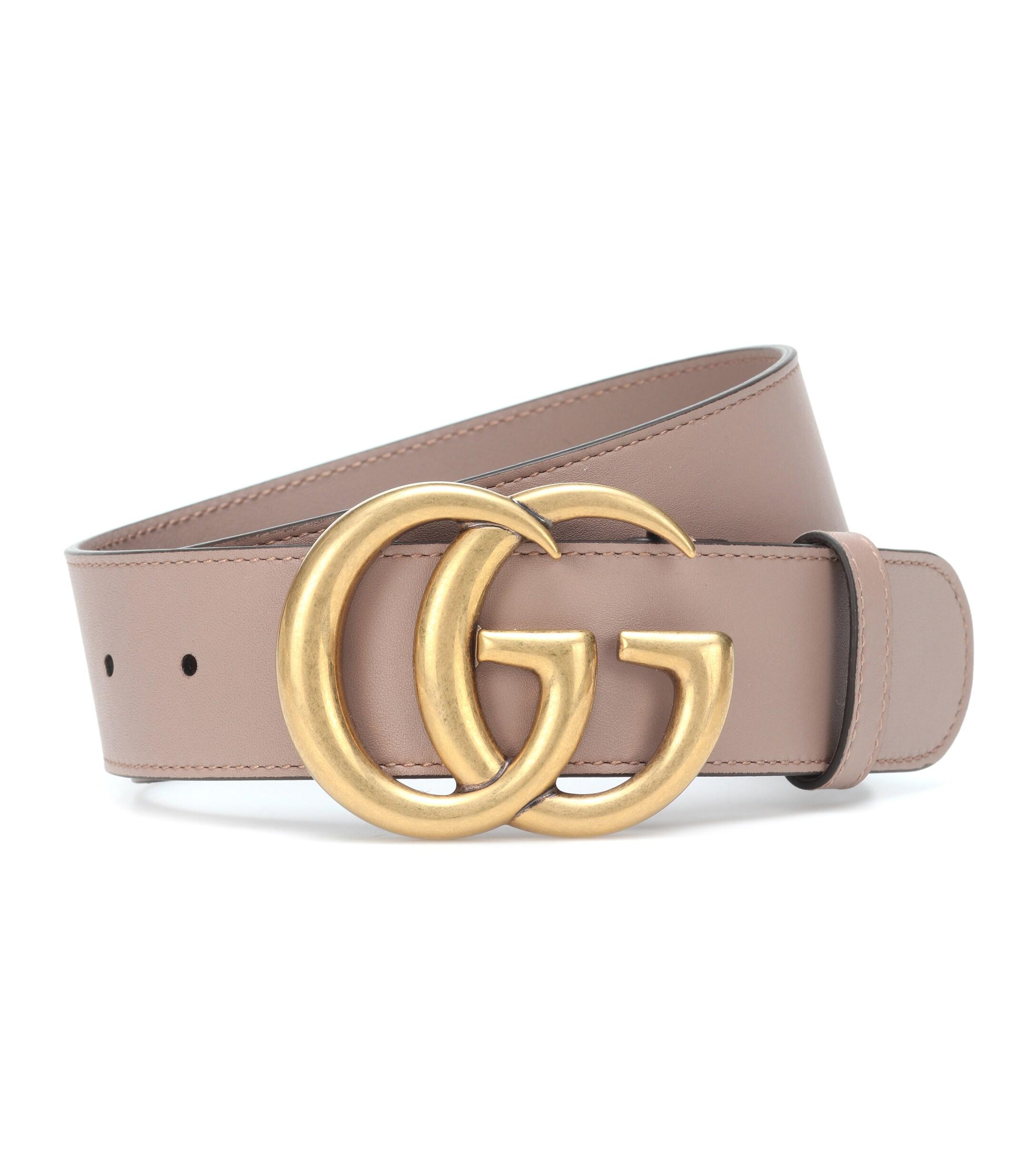 blanding dusin typisk Gucci Double G Buckle Leather Belt in Brown (Black) - Save 20% - Lyst