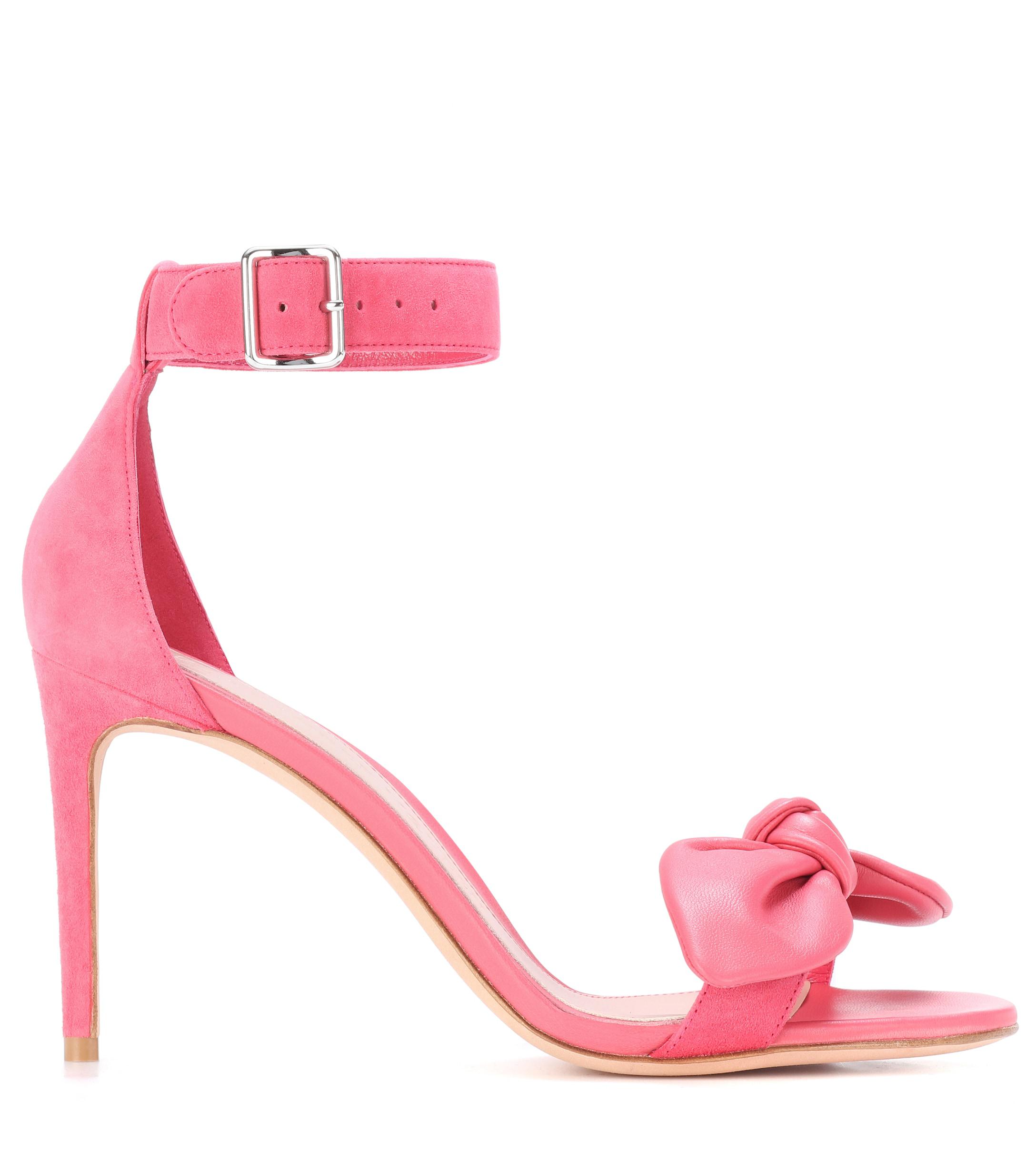 alexander mcqueen pink suede