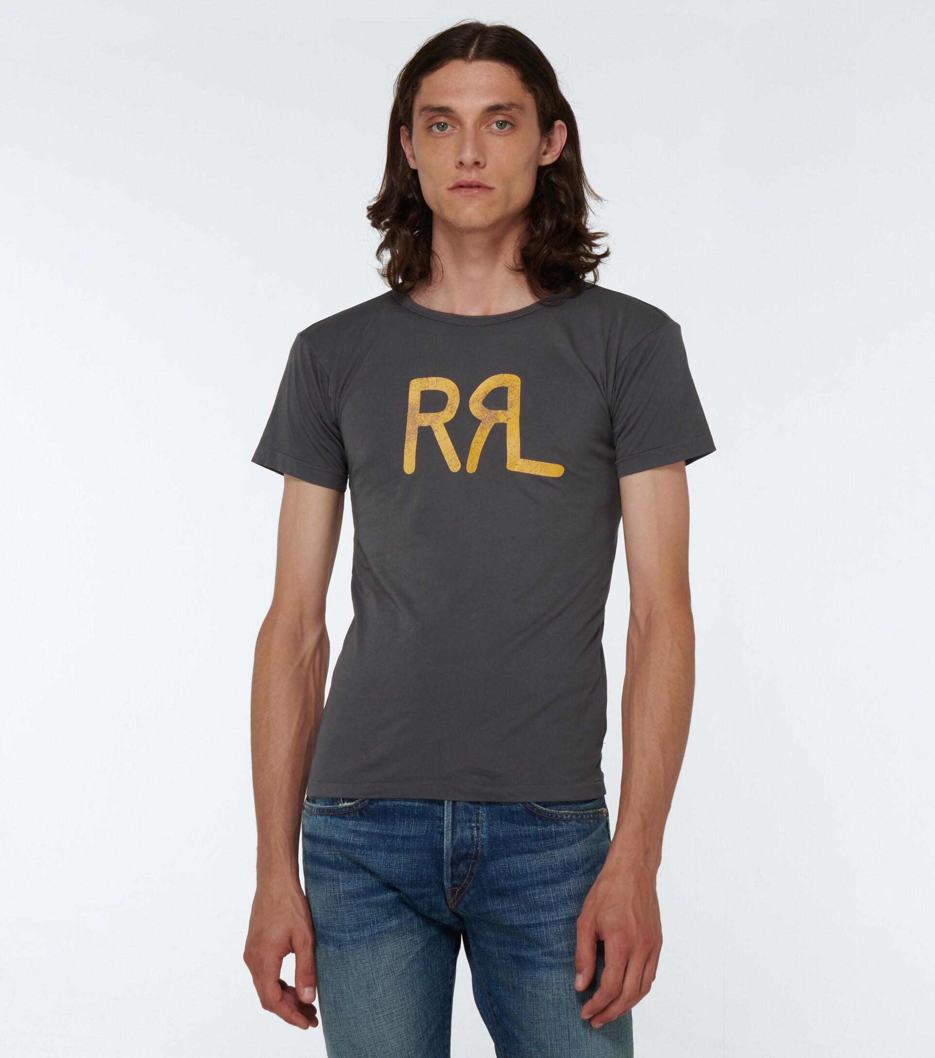 RRL Logo Short-sleeved Cotton T-shirt 