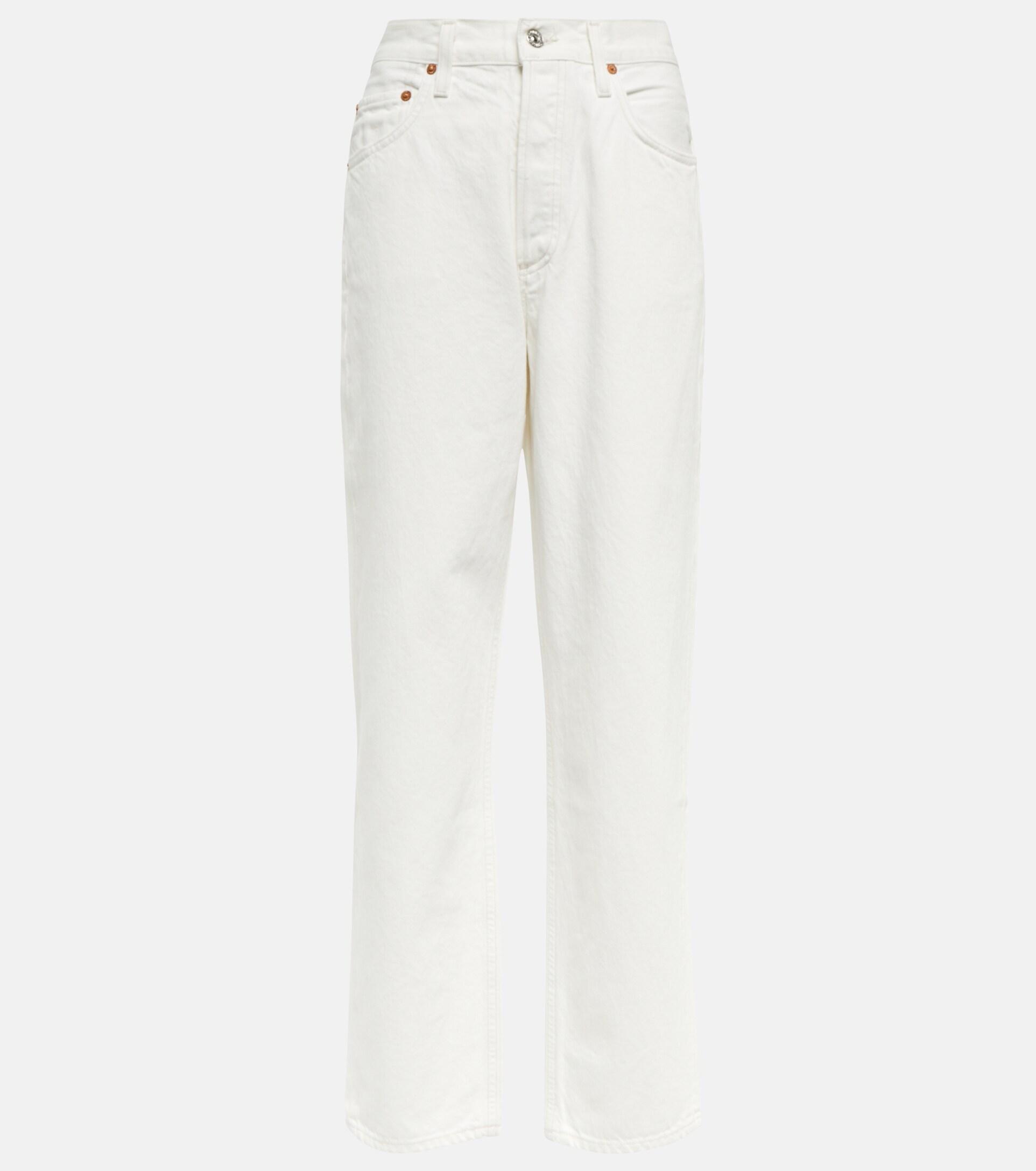 Citizens of Humanity Devi High-rise Tapered Jeans in White | Lyst