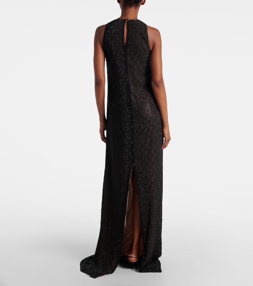 gucci black tie dress