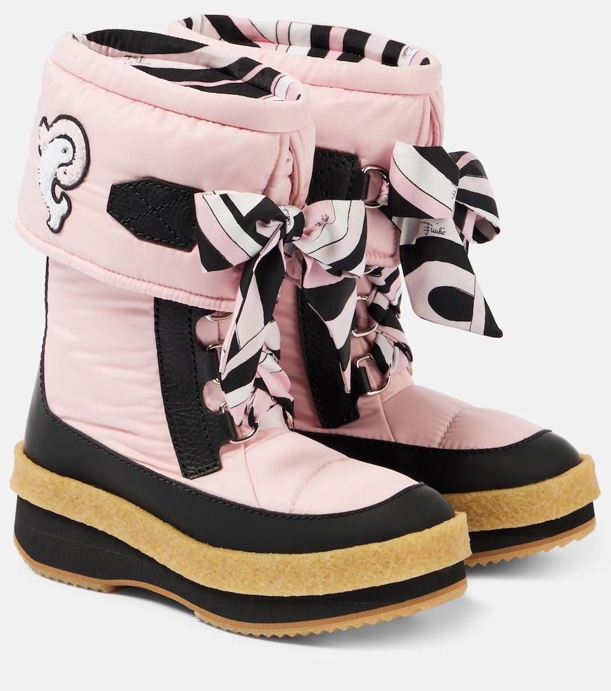 PUCCI Iride Snow Boots in Pink | Lyst UK