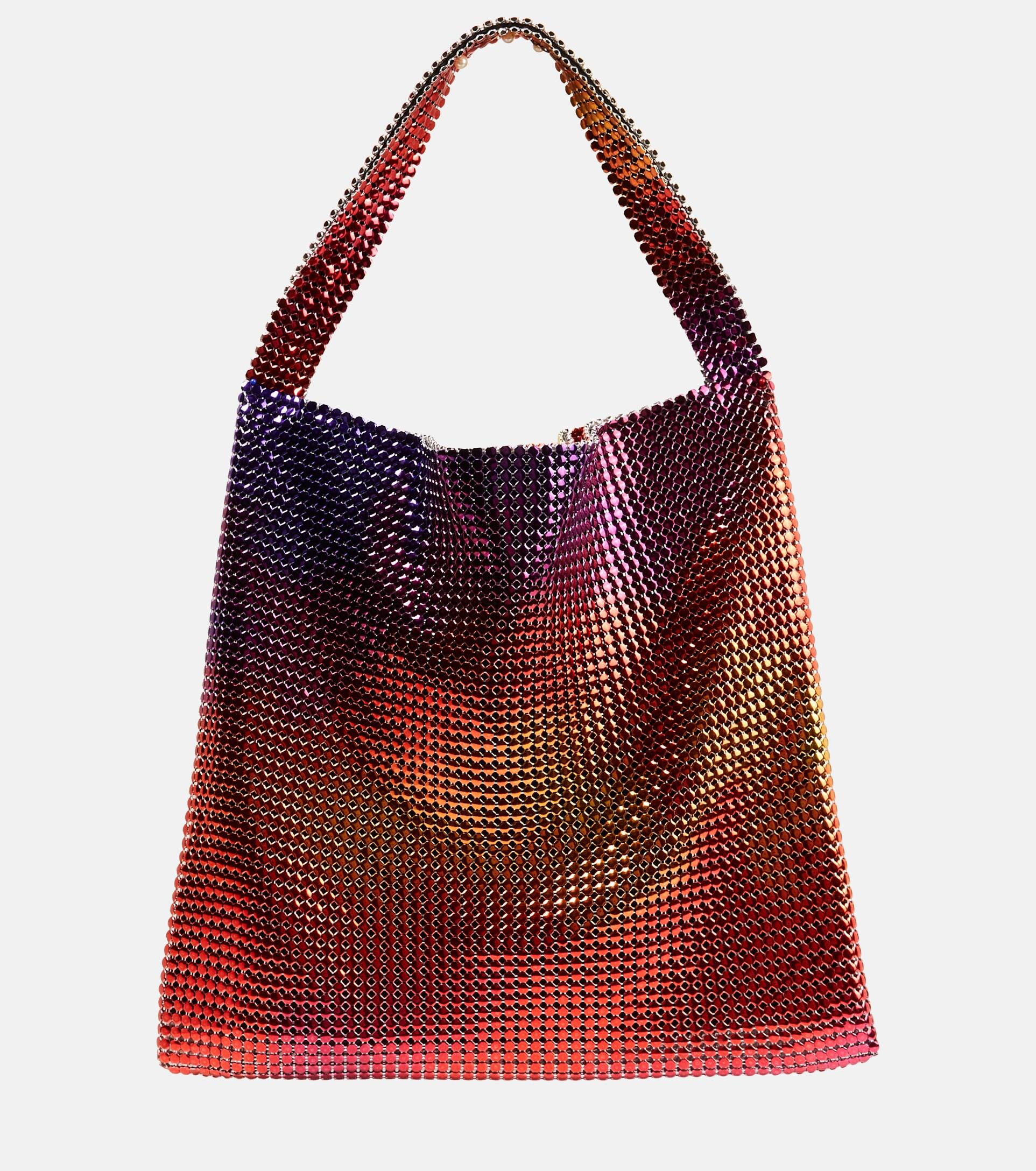 Paco Rabanne Pixel Chainmail Tote Bag in Red | Lyst