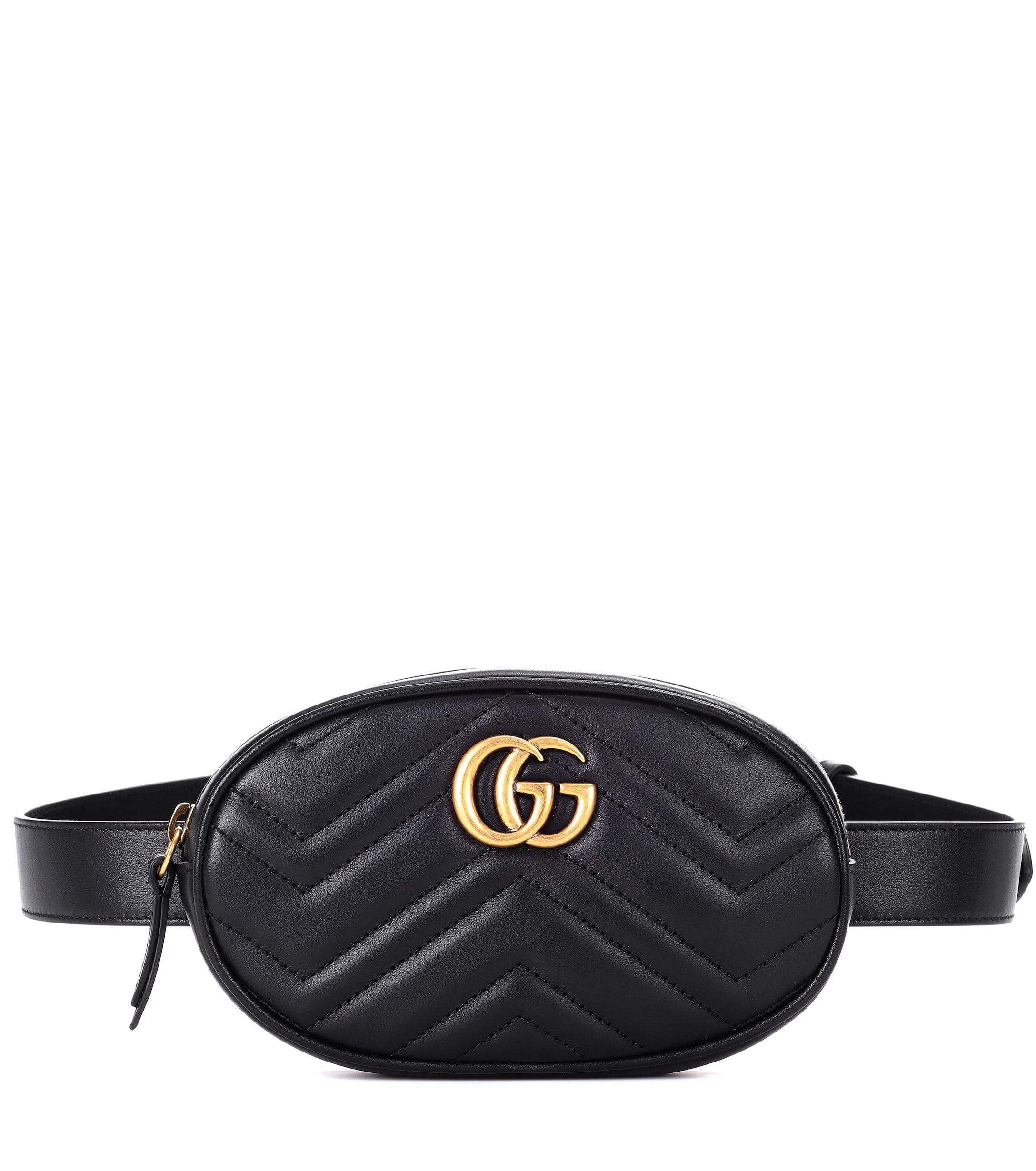 gucci gg marmont matelassé leather belt bag
