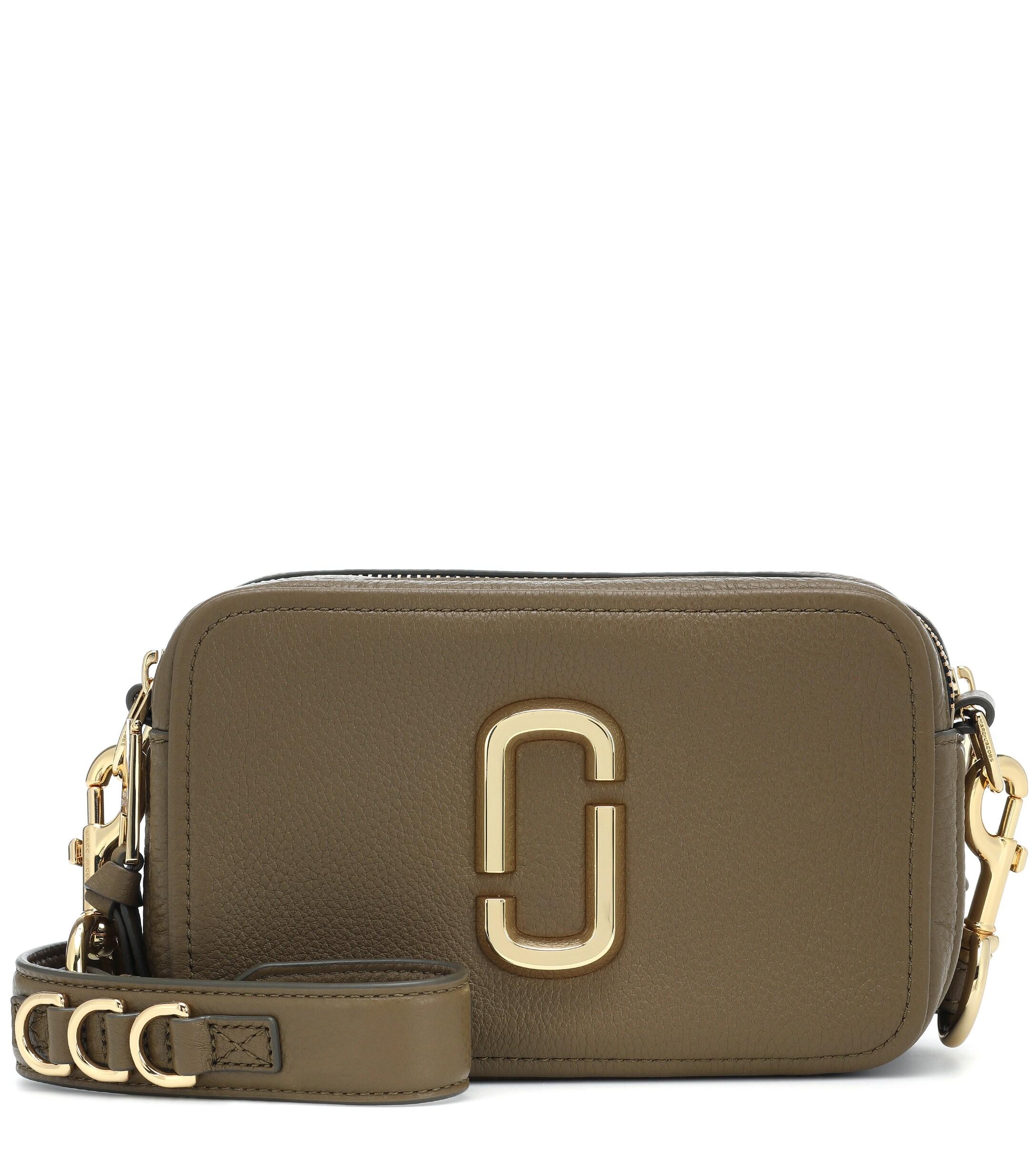 Marc Jacobs Softshot 21 Leather Crossbody Bag in Green | Lyst