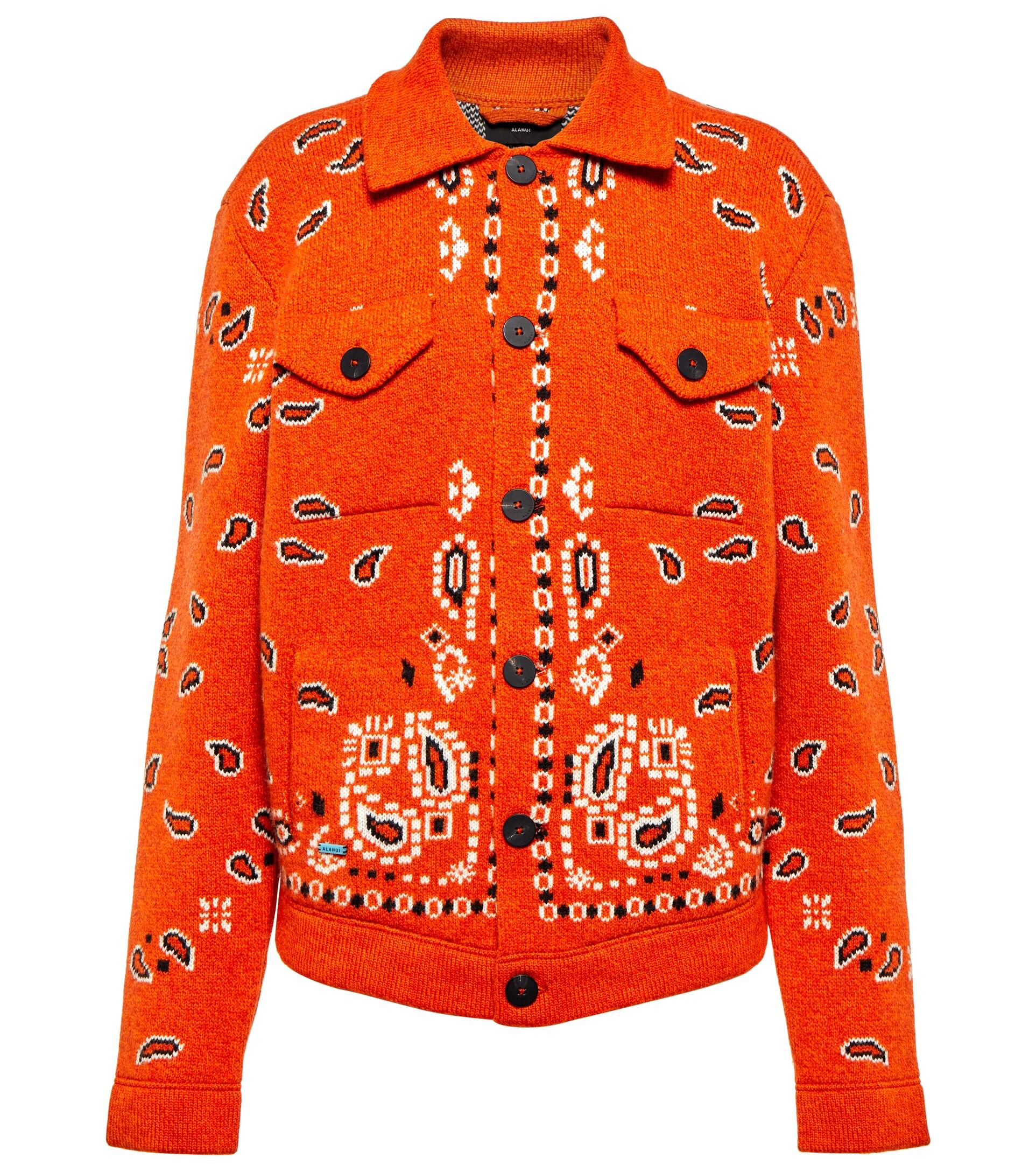 Alanui Bandana Wool And Cashmere Jacket 