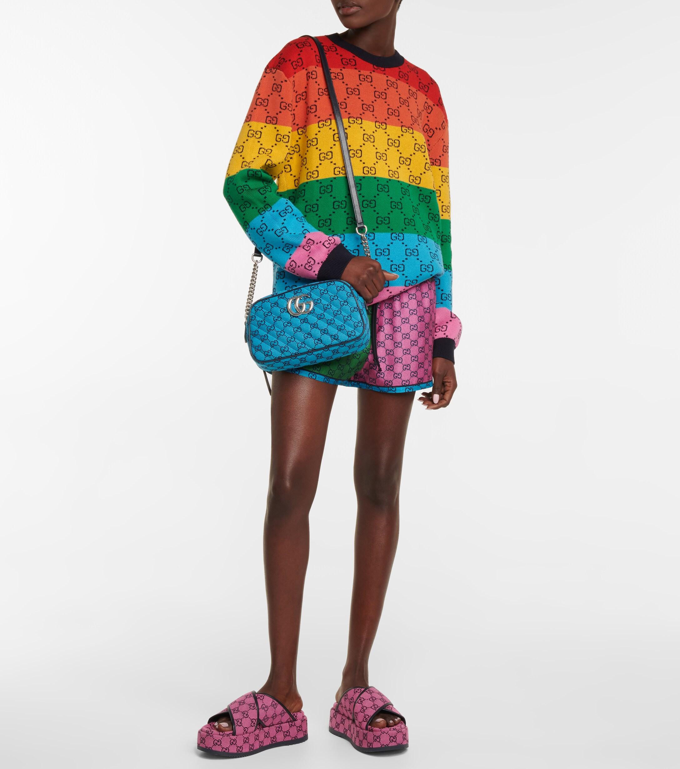 Gucci Small GG Marmont Multicolor Shoulder Bag - Farfetch