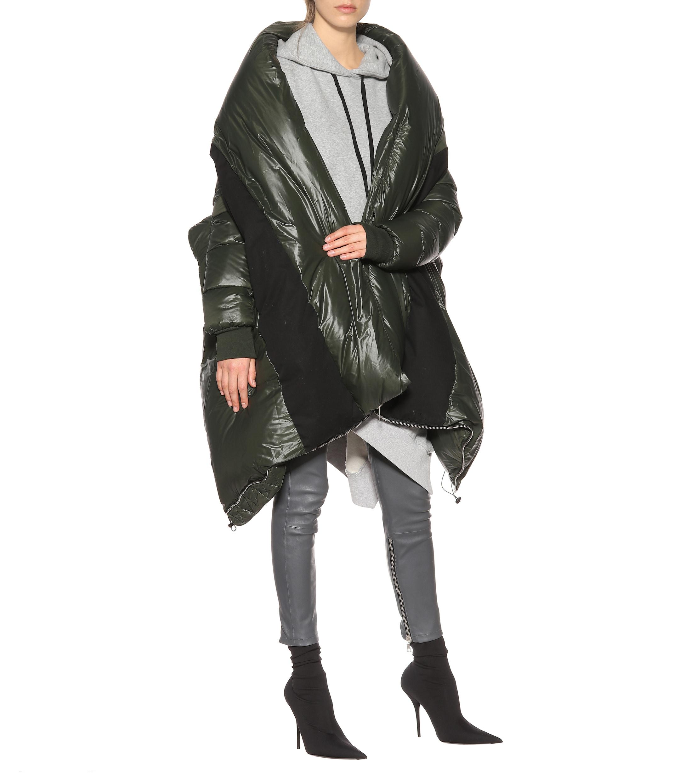 puffer cape coat