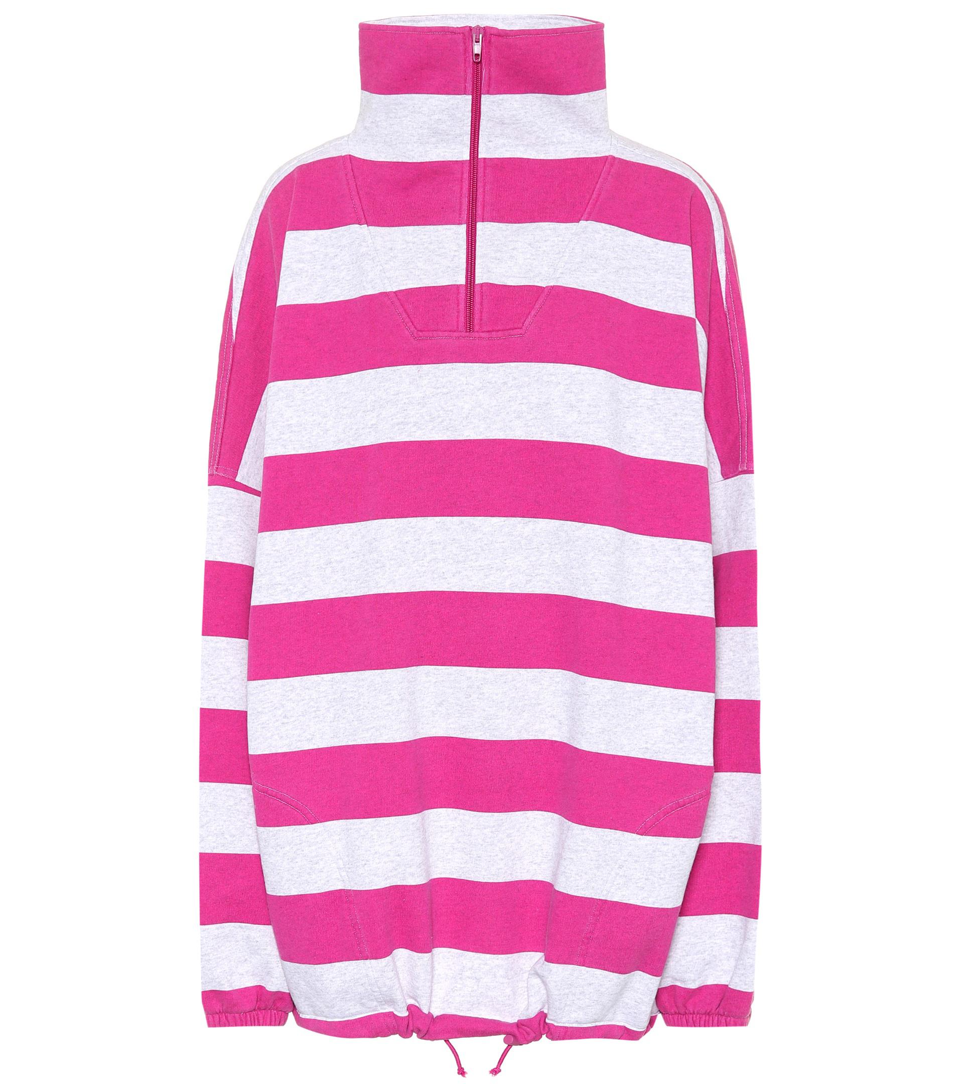 Pink striped sweatshirt outlet