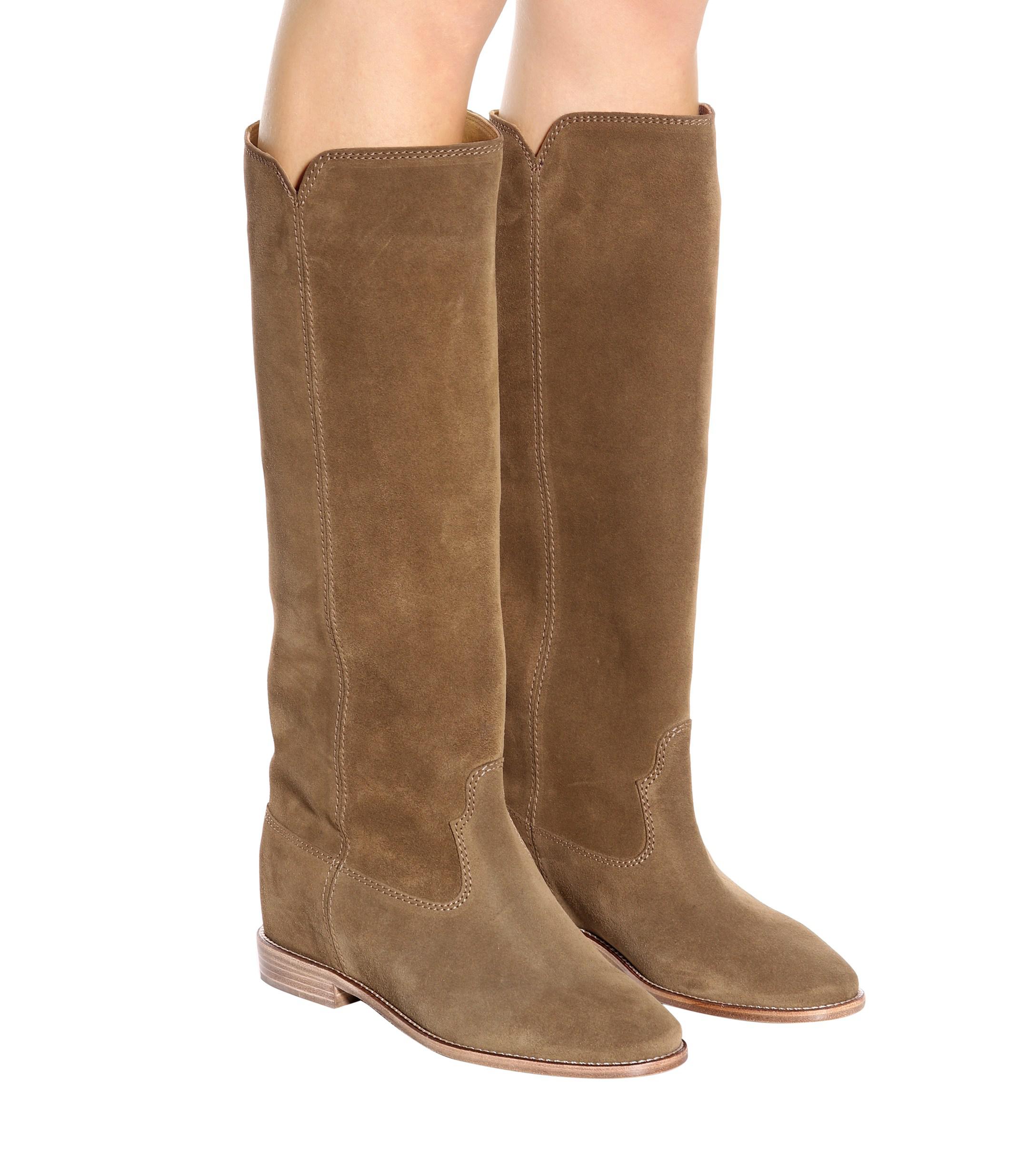 Isabel Marant Cleave Suede Boots Brown - Lyst