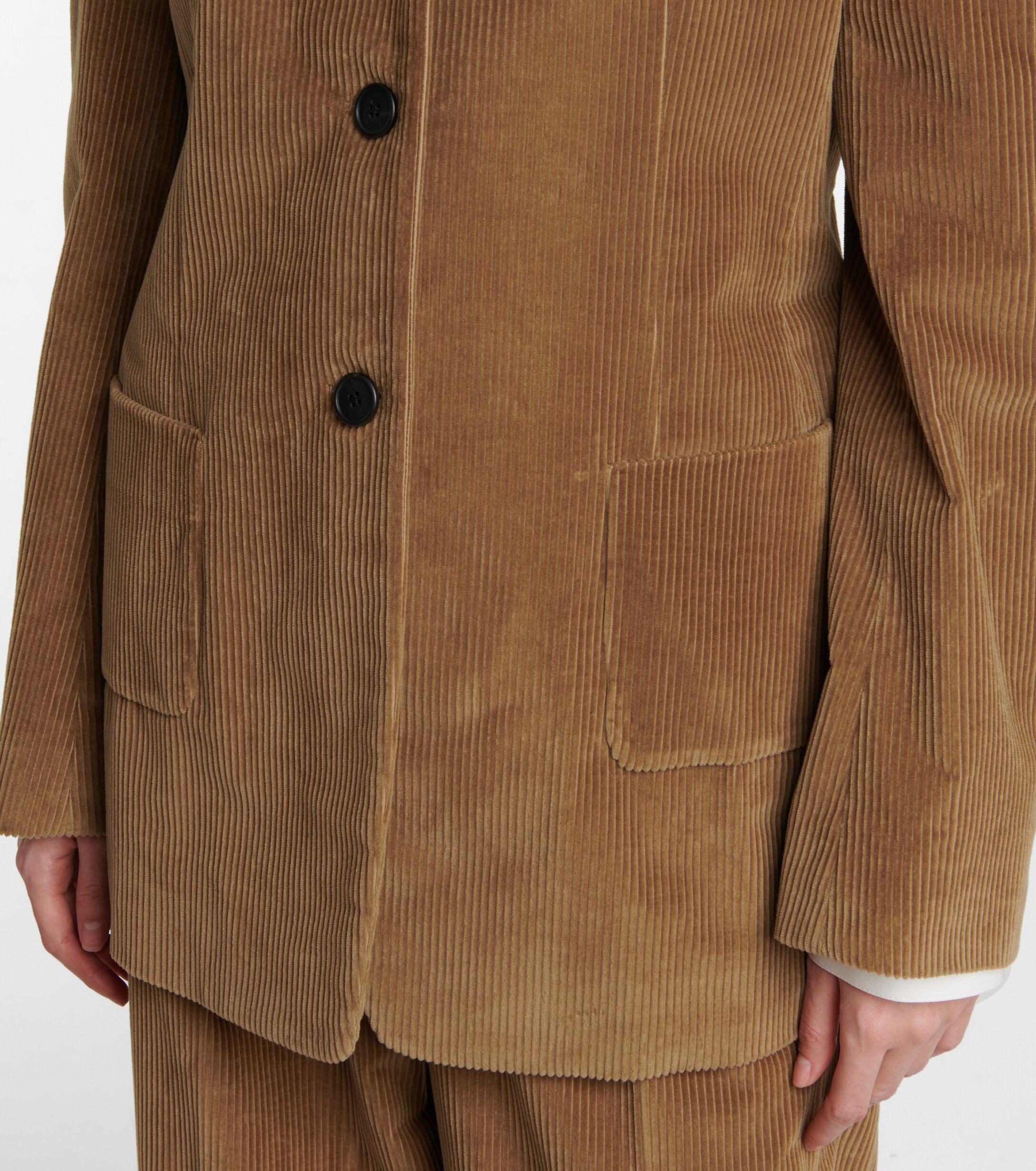 The Row Giedre Cotton Corduroy Blazer in Brown | Lyst