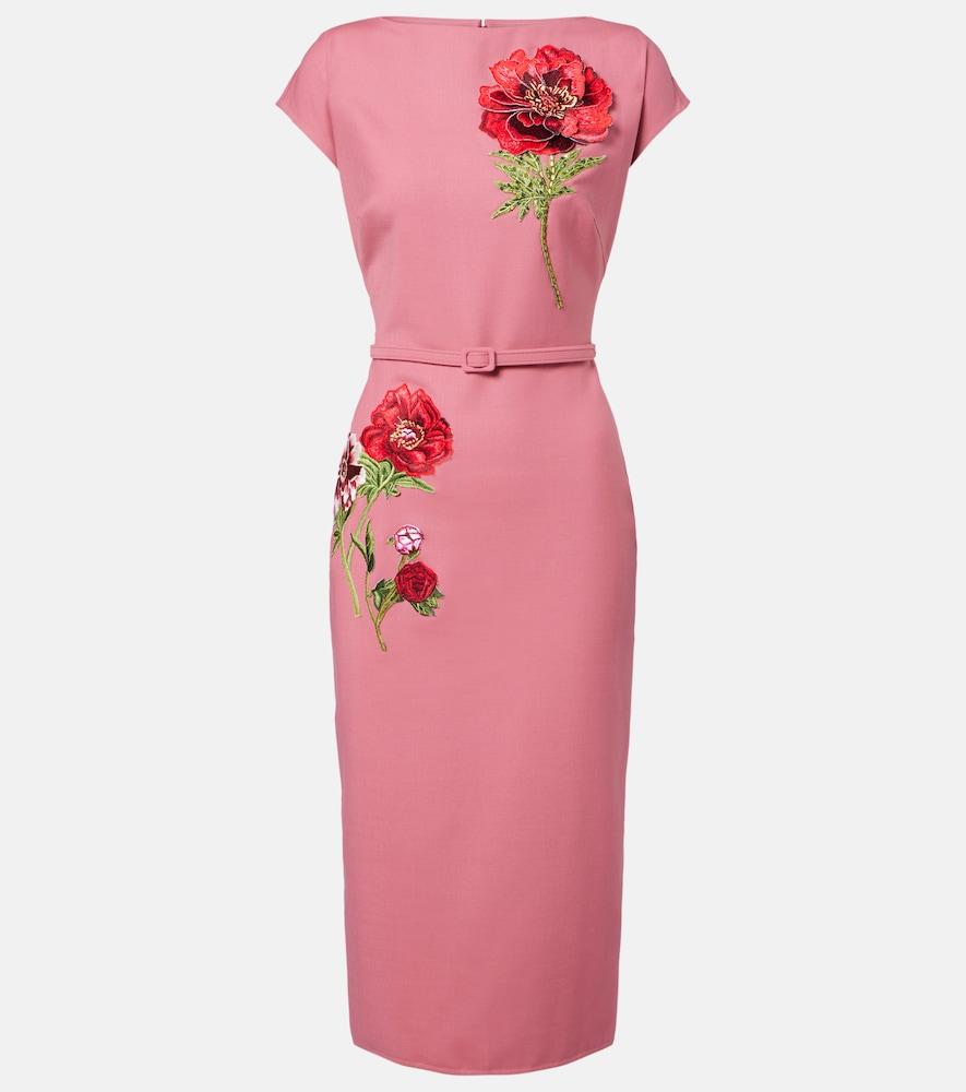 Oscar De La Renta Floral Applique Halter Neck Dresses for Women - Up to 74%  off | Lyst UK