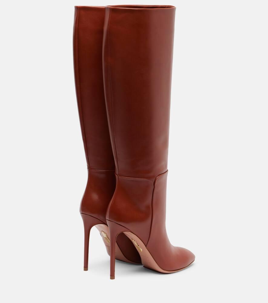 Damen-Kniehohe Stiefel – Rot Lyst DE