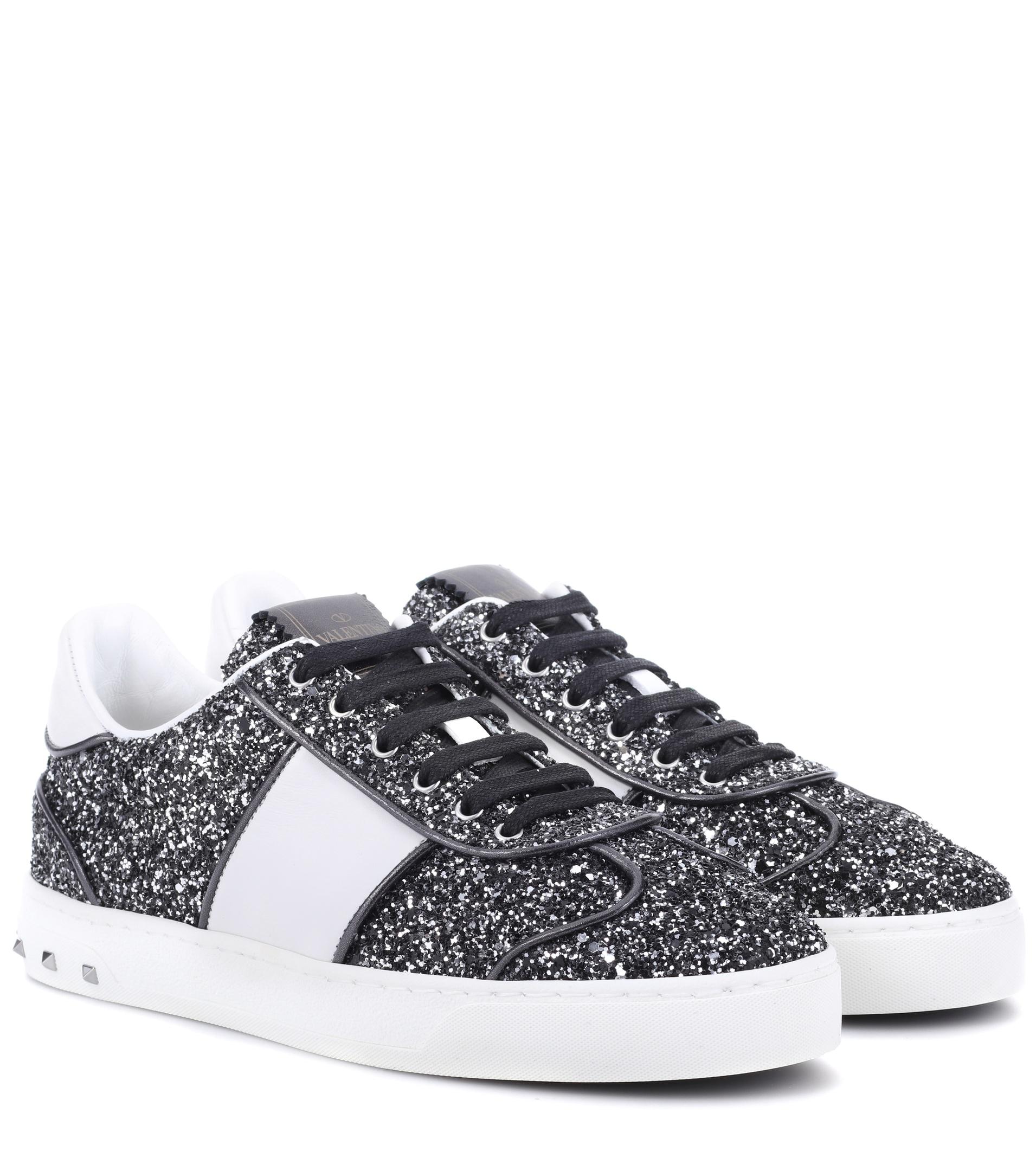 valentino black trainers womens