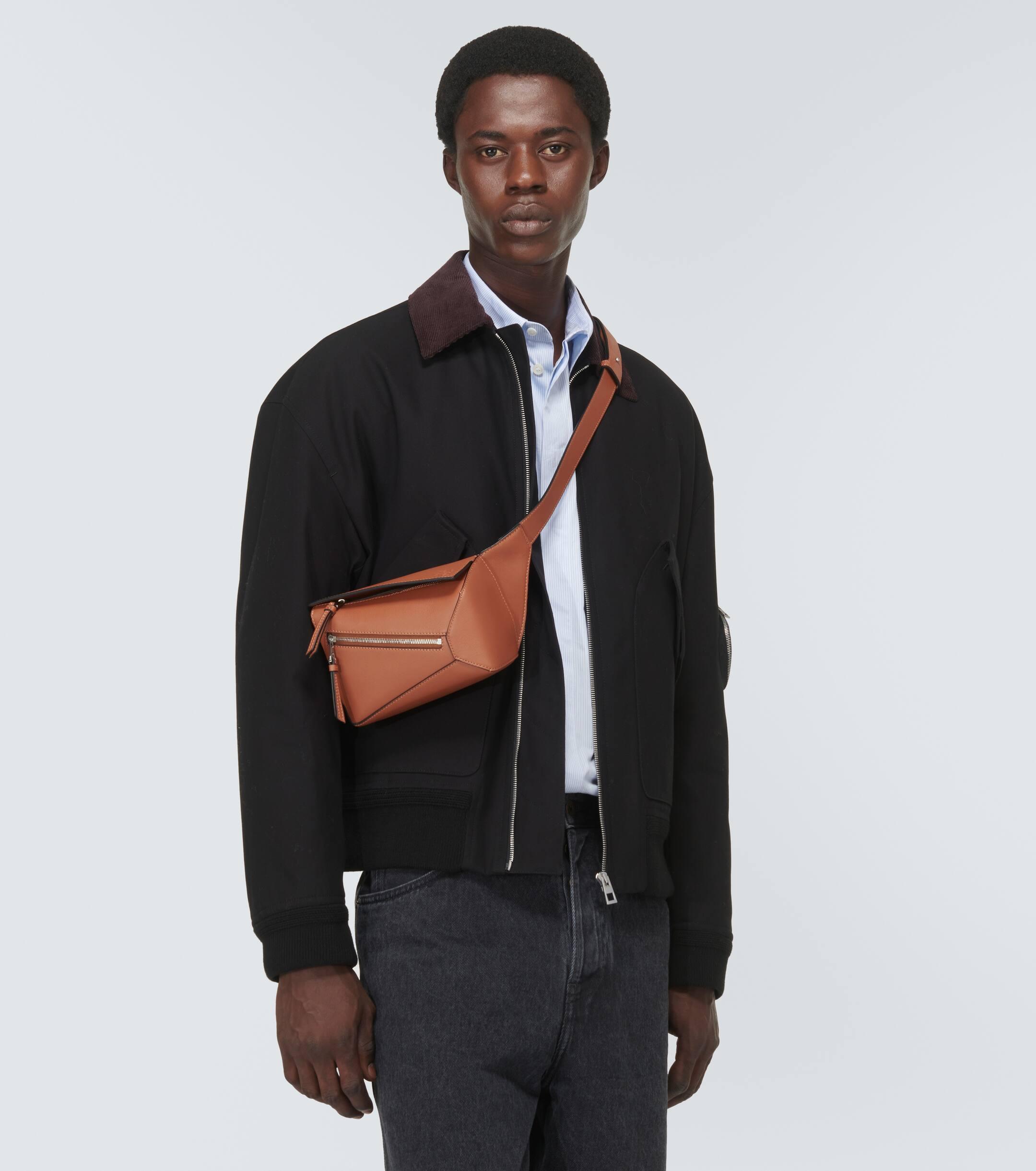Loewe Puzzle Mini Leather Belt Bag in Brown for Men Lyst UK