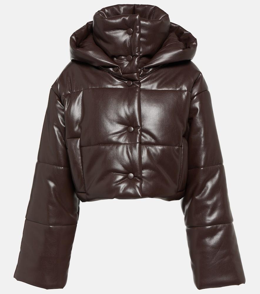 【Nanushka】 Aveline fauxレザーパファージャケット Aveline - Okobor™ Alt-Leather Jacket - Creme – Nanushka