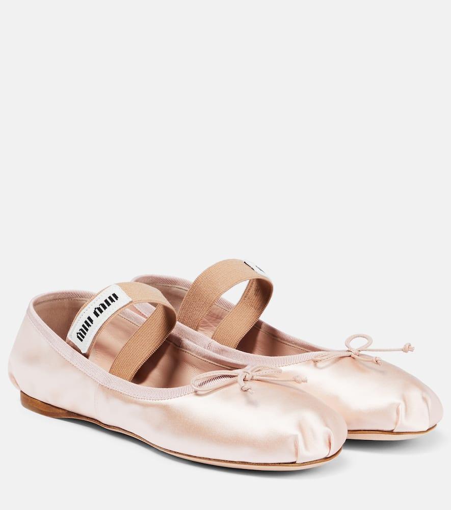 【関税&送料込】Miu Miu Ballerina In Pelle Miu Miu Ballet flats and ballerina shoes for Women | Online