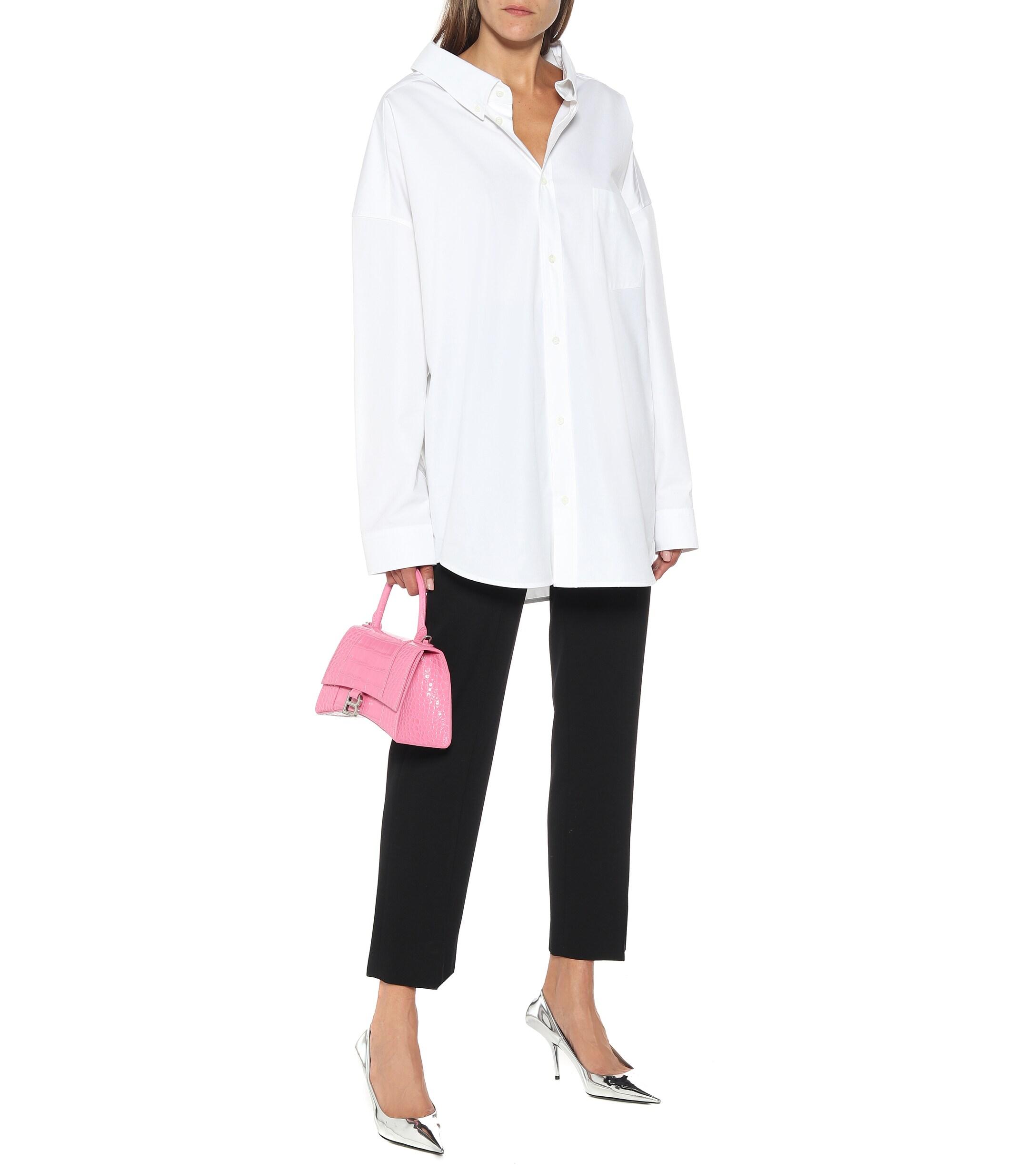 balenciaga oversized shirt dress