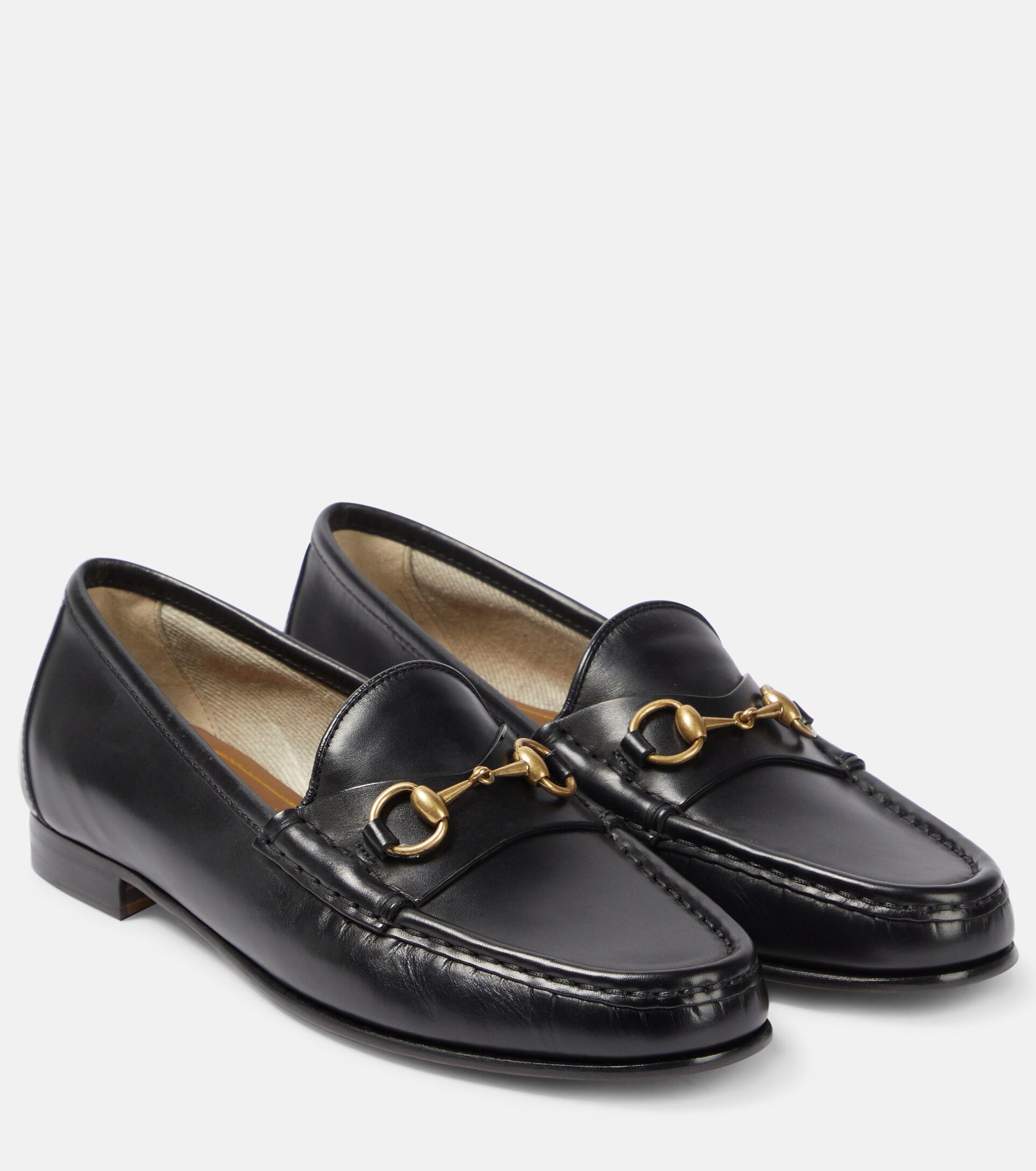 Gucci 1953 Horsebit Leather Loafers in Black | Lyst