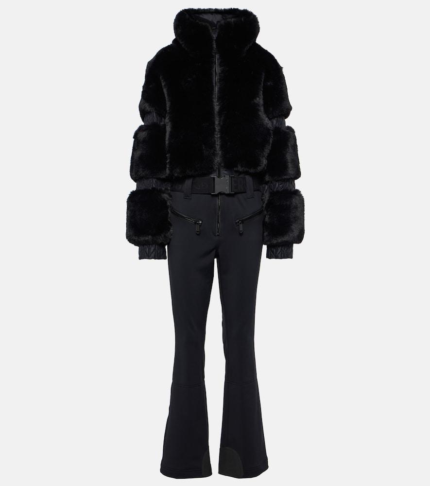 Goldbergh Lieke Down Ski Suit in Black | Lyst