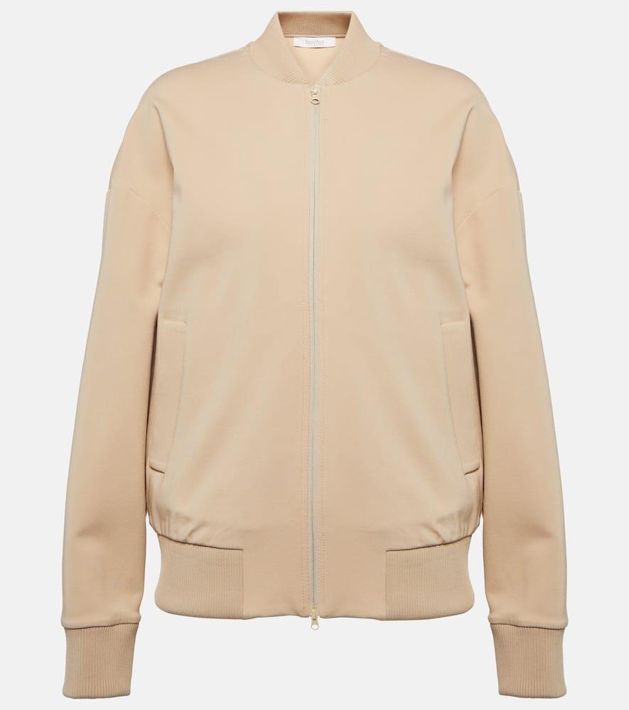 Max Mara Leisure Wainer Bomber Jacket in Natural Lyst