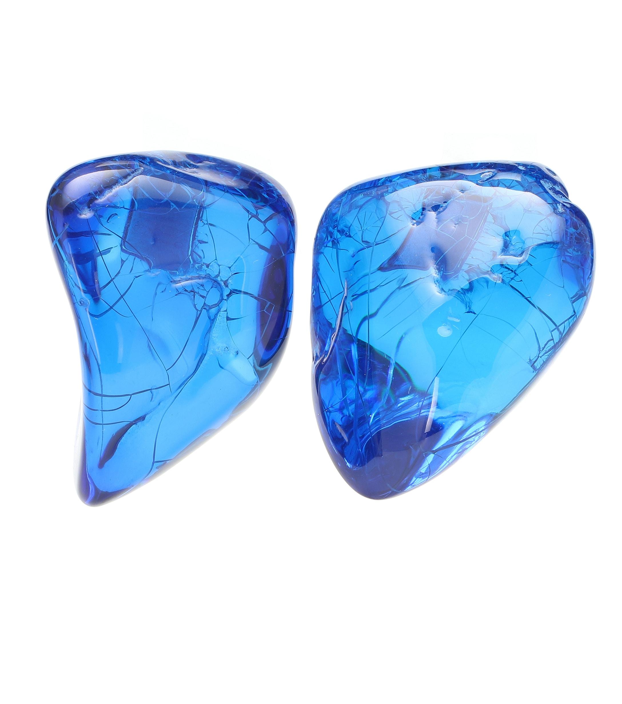 blue rock earrings