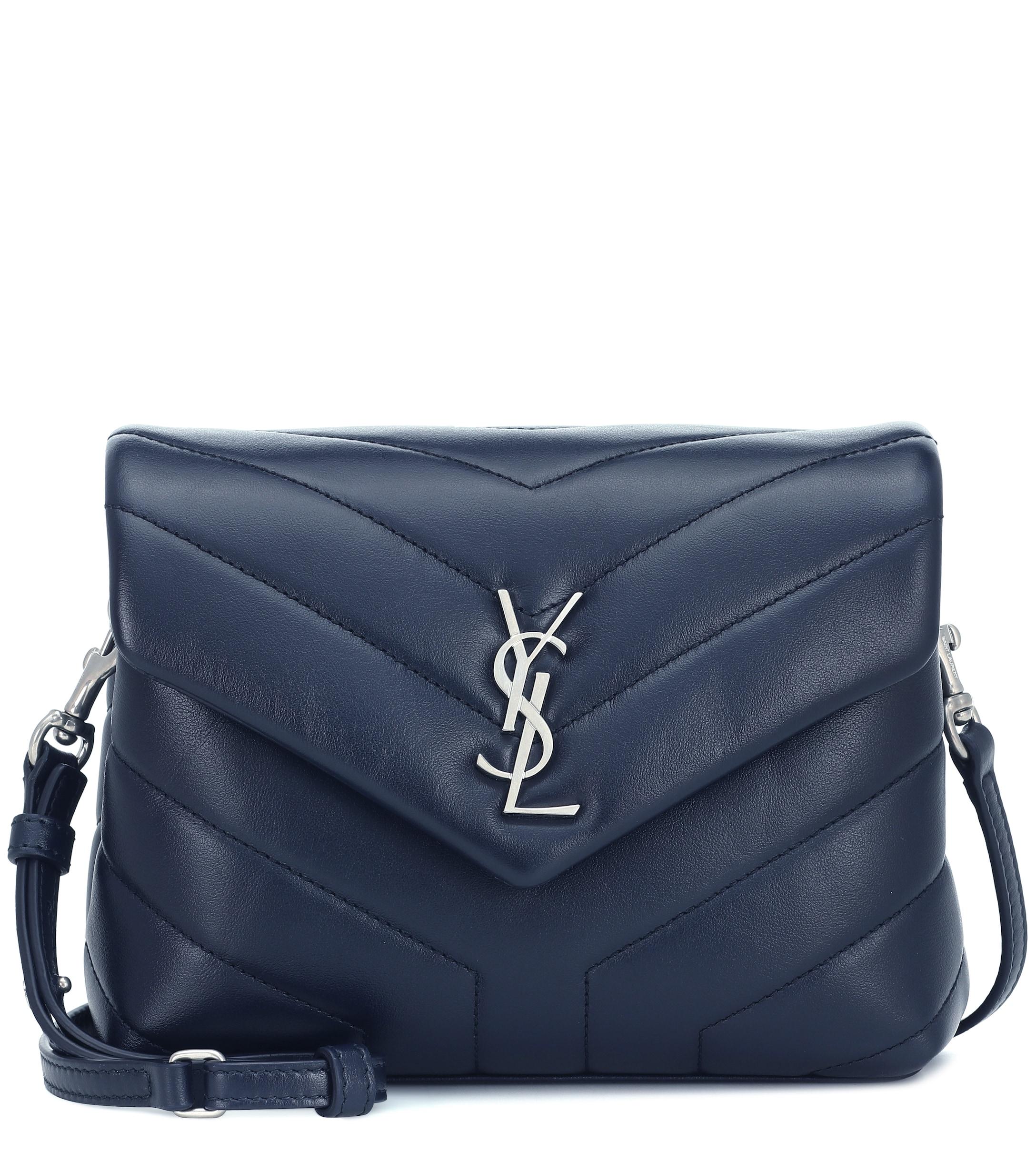 Saint Laurent Loulou Toy Leather Shoulder Bag in Blue Lyst