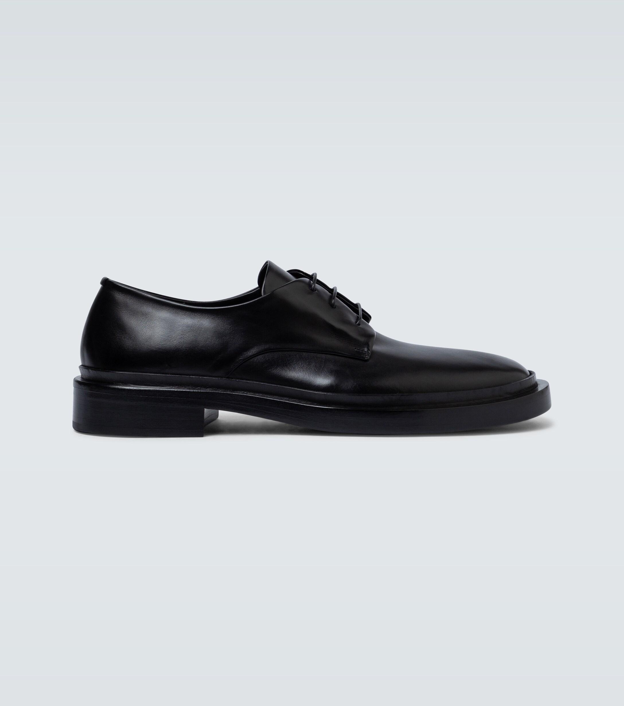 Jil Sander Derby Leather Shoes in Black for Men - Lyst