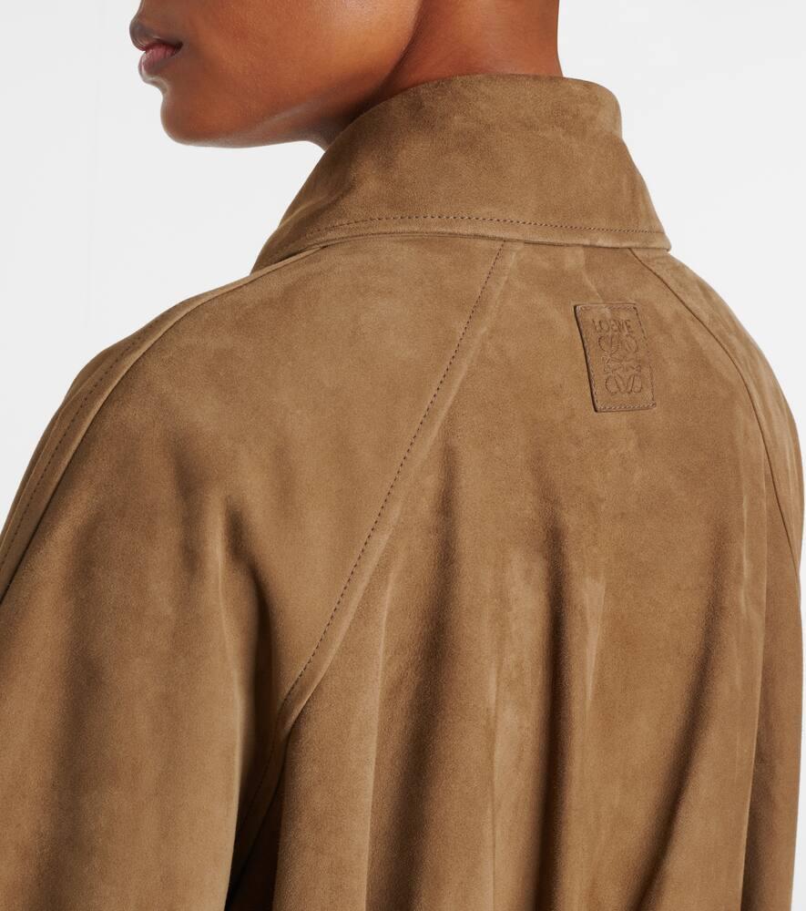 Loewe Suede Bomber Jacket in Brown | Lyst UK