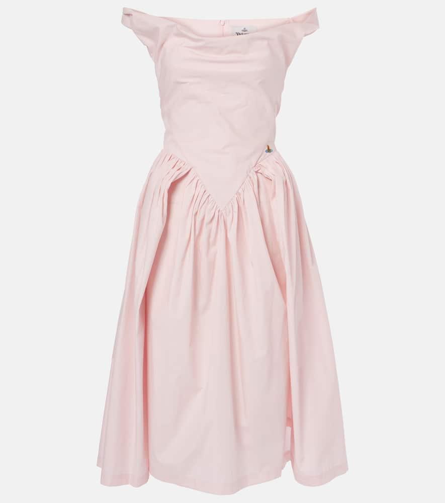 Vivienne Westwood Sunday Draped Satin Corset Dress in Pink | Lyst