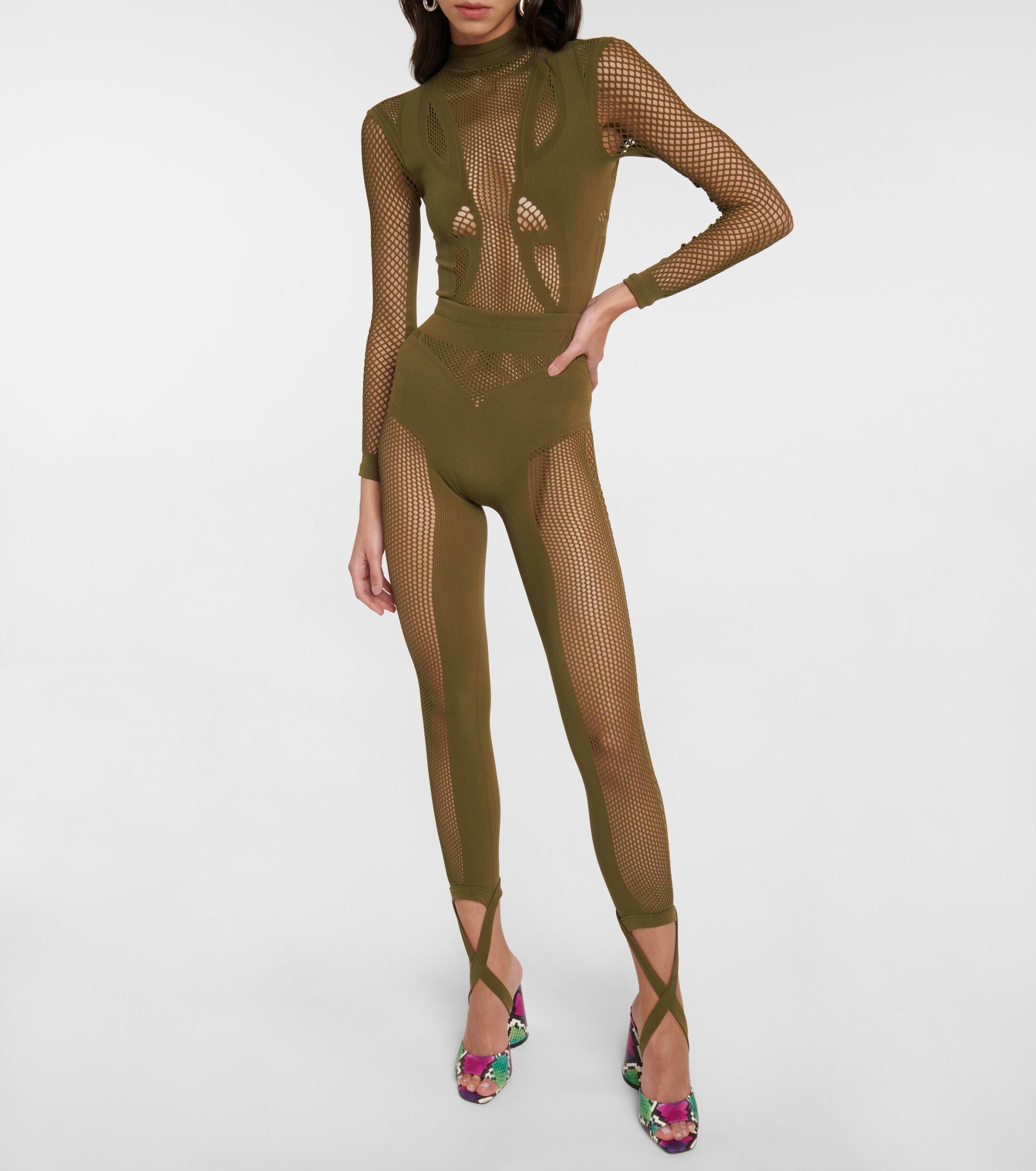 - Save 38% Womens Clothing Lingerie Bodysuits Green The Attico Synthetic Bodysuit in Olive 