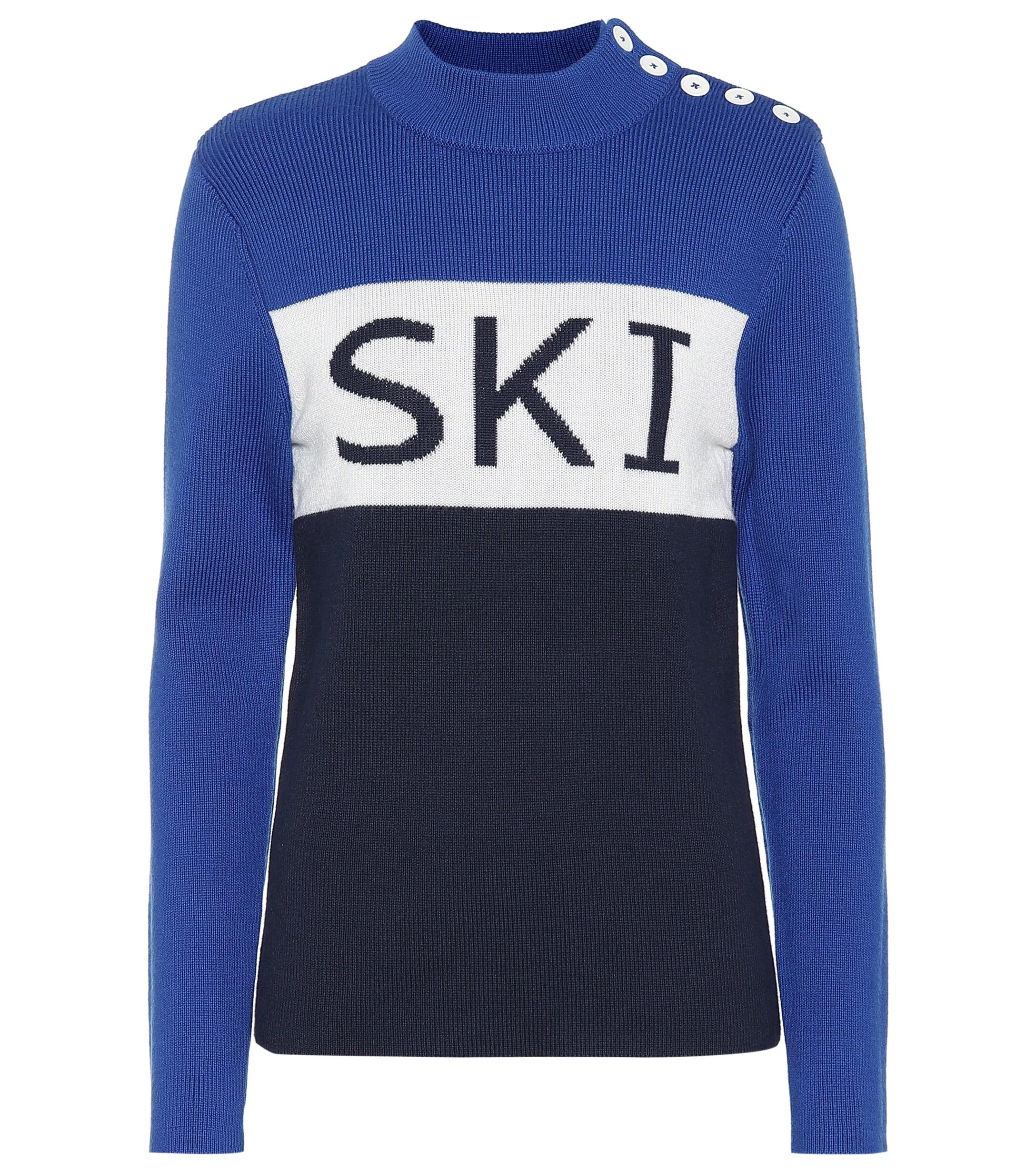 Tory Sport Wool-blend Sweater in Blue - Save 60% - Lyst