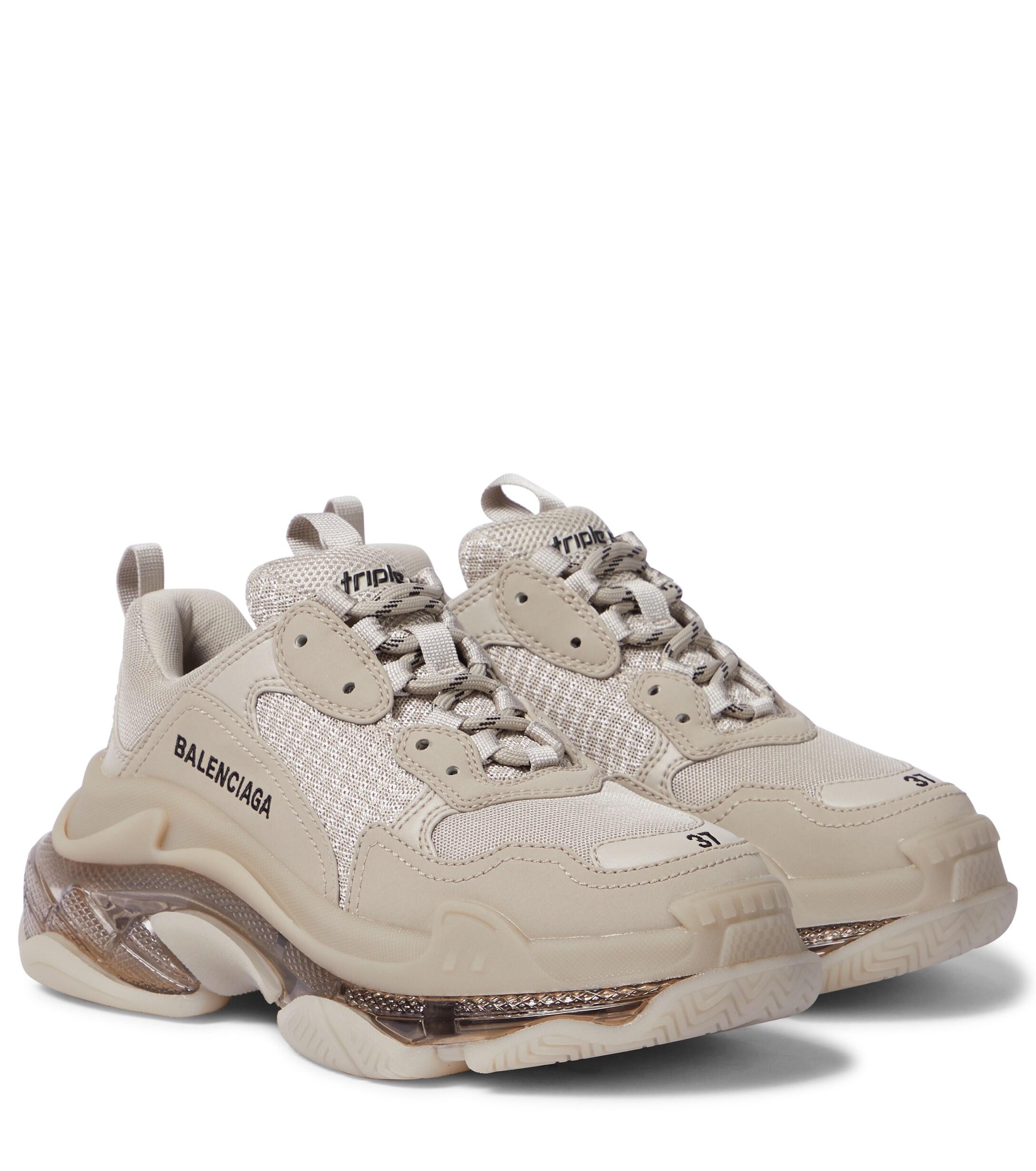 Zapatilla Triple S Balenciaga de Cuero de color Neutro: ahorra un 16 % |  Lyst
