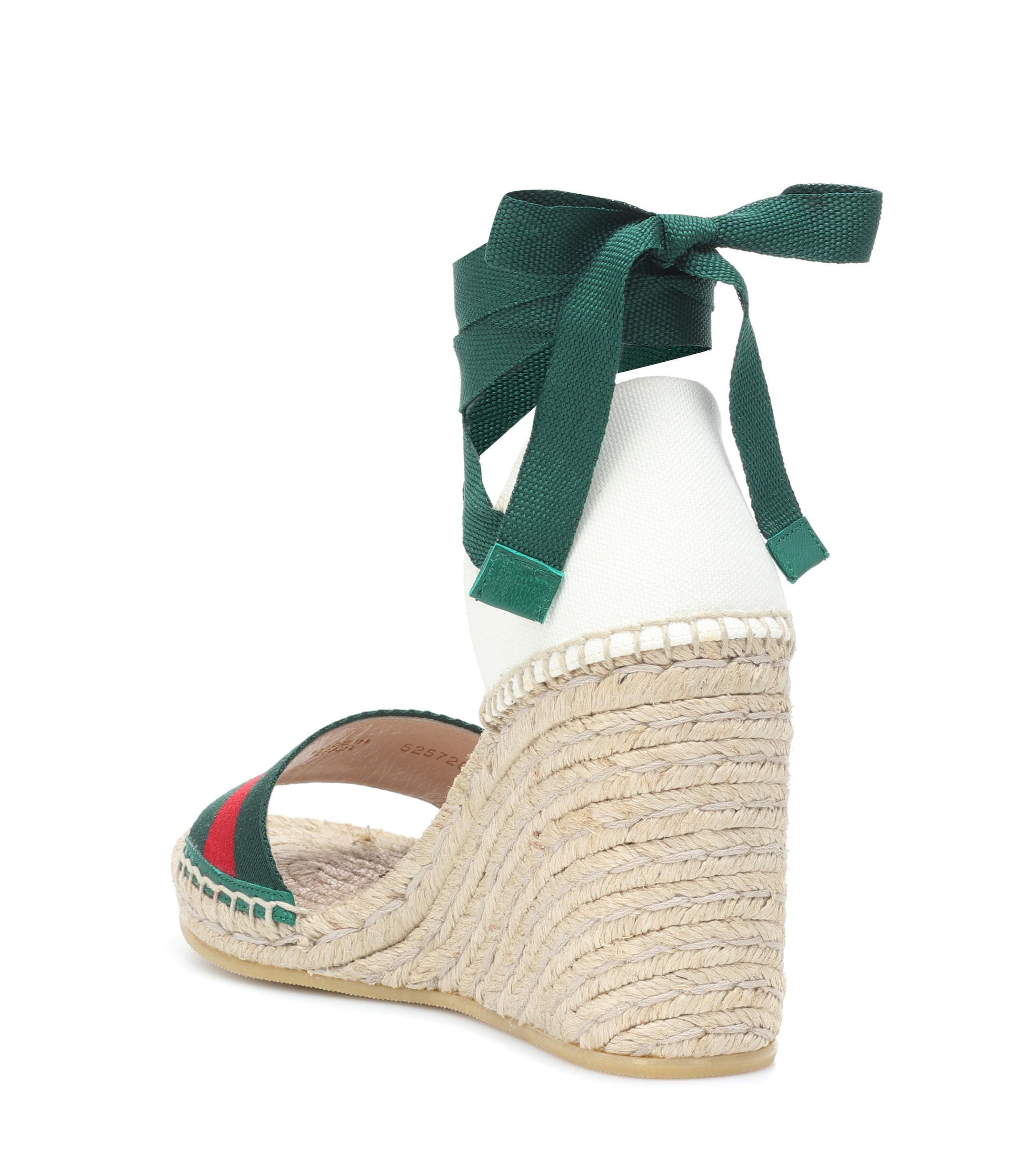 gucci web platform espadrille