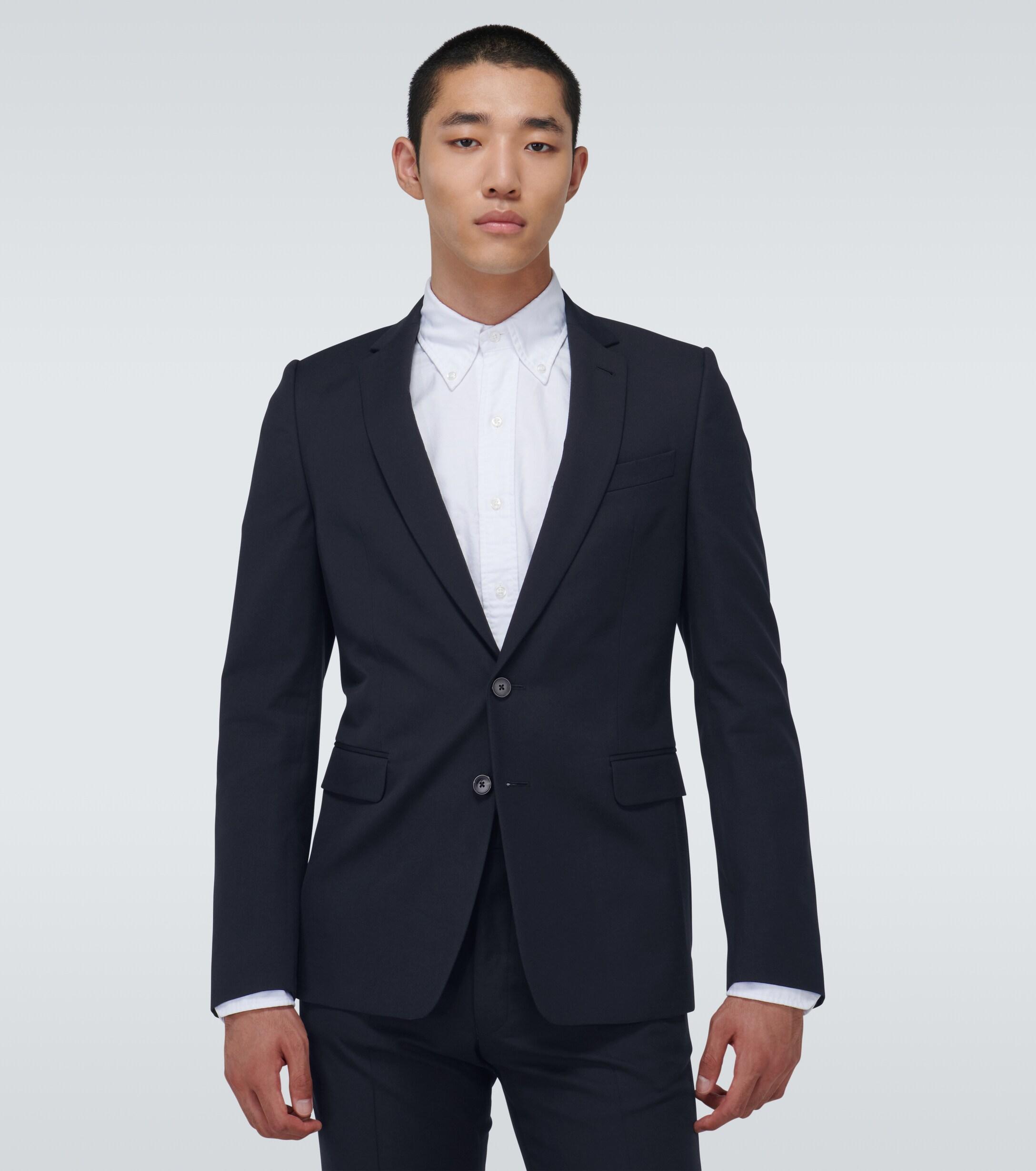 Dries Van Noten Cotton Single-breasted Suit in Blue for Men - Lyst