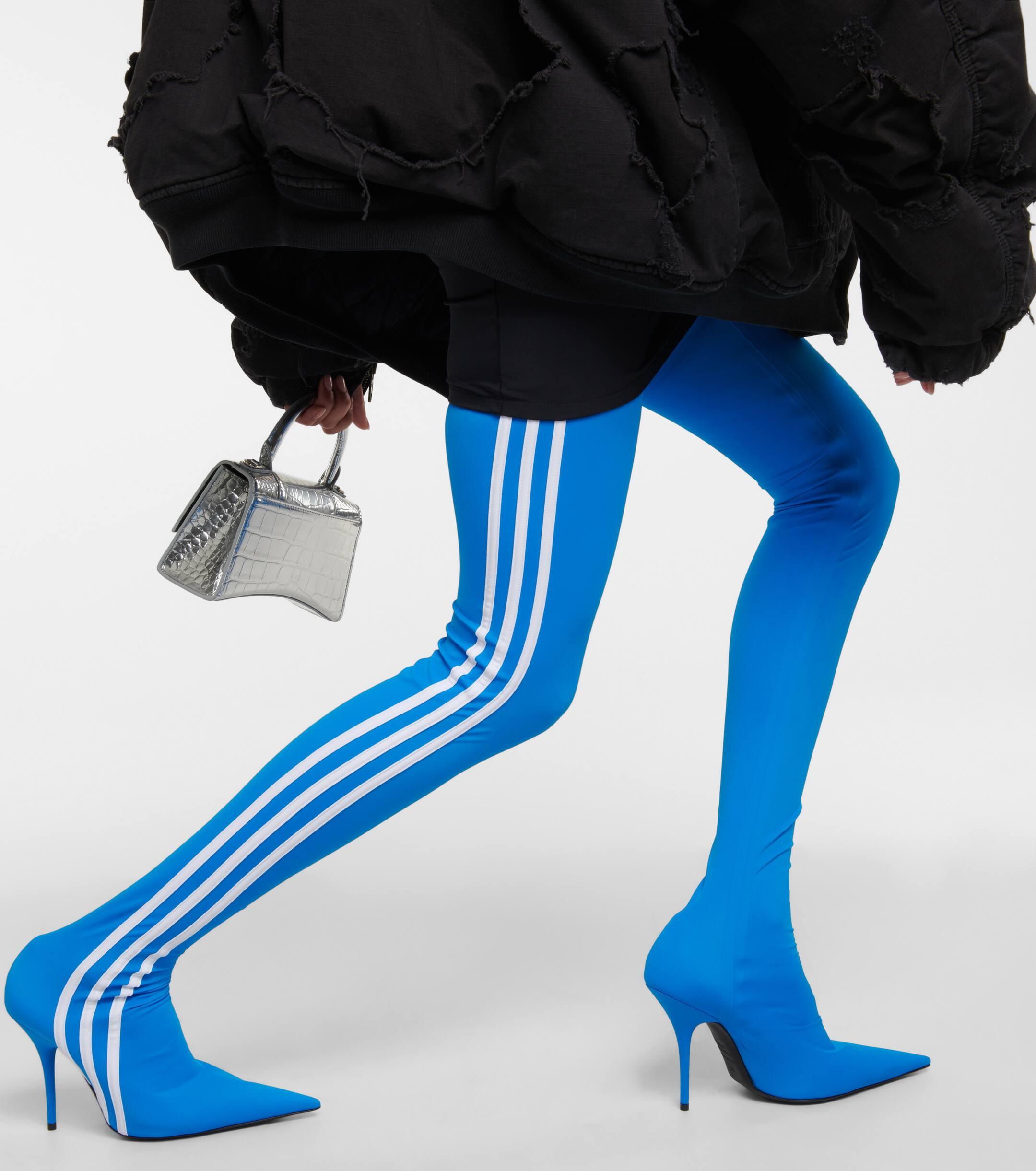 Balenciaga X Adidas Knife Over The Knee Boots in Blue Lyst Canada