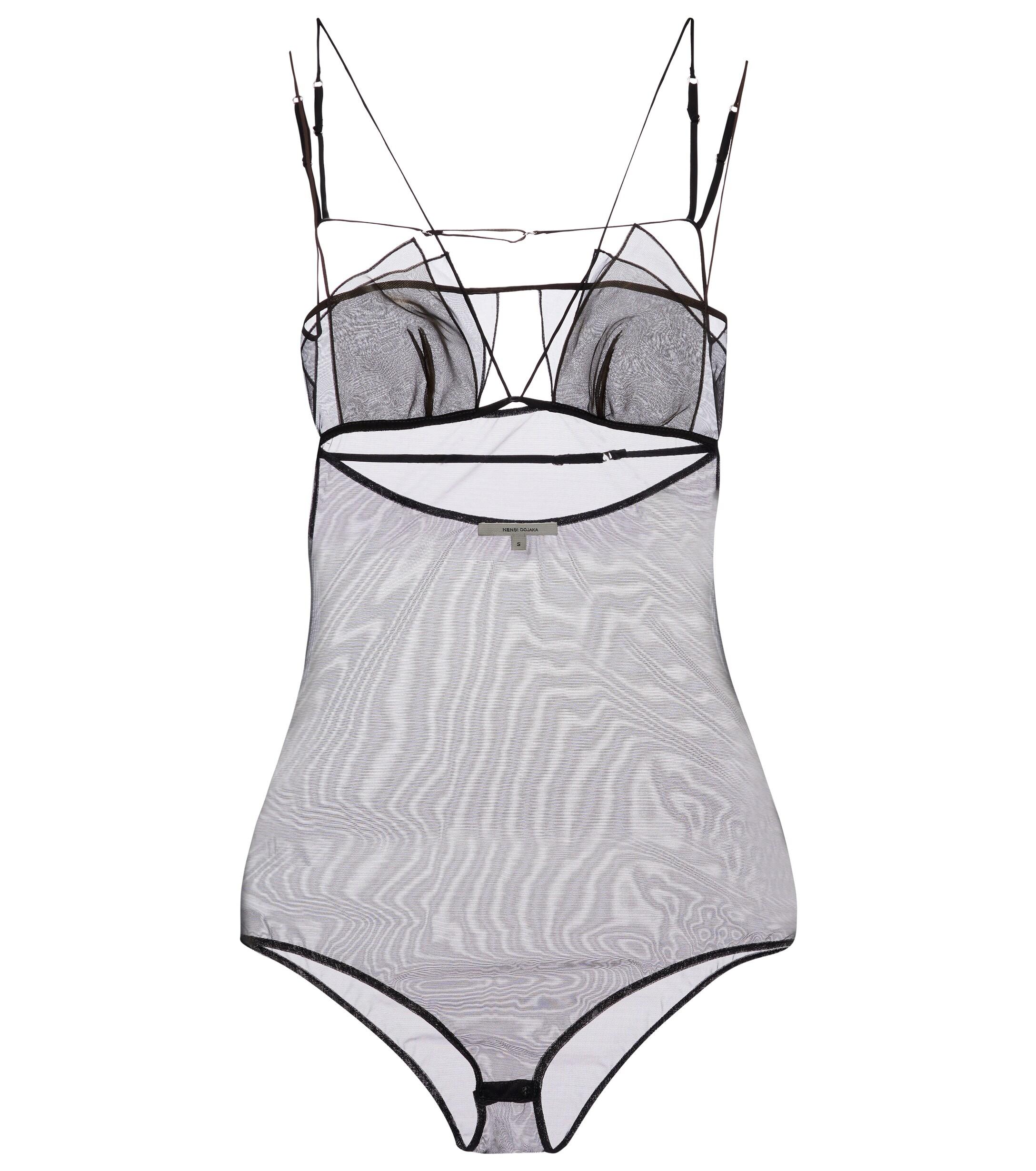 ワンピース水着 NENSI DOJAKA Black Stretch Polyester Swimsuit Nensi Dojaka Halter One-Piece Swimsuit | Nordstrom