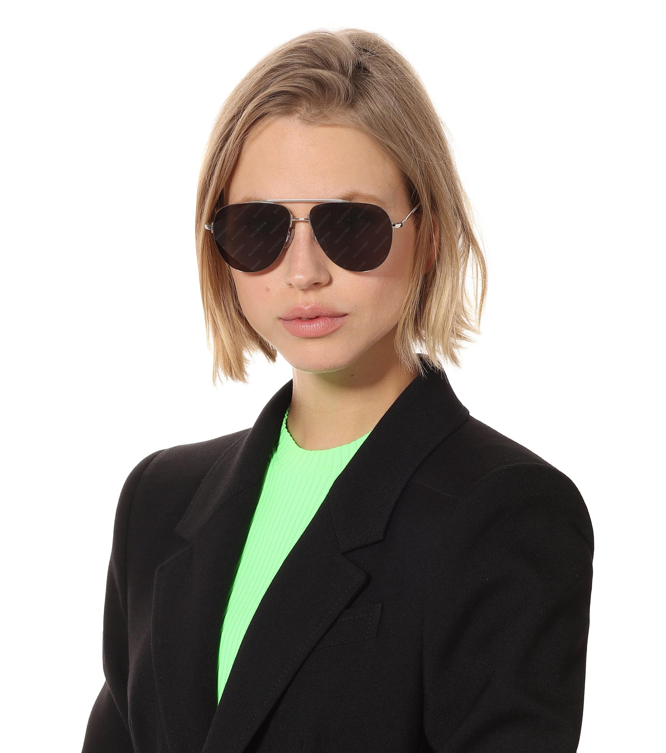 Balenciaga invisible aviator sunglasses online