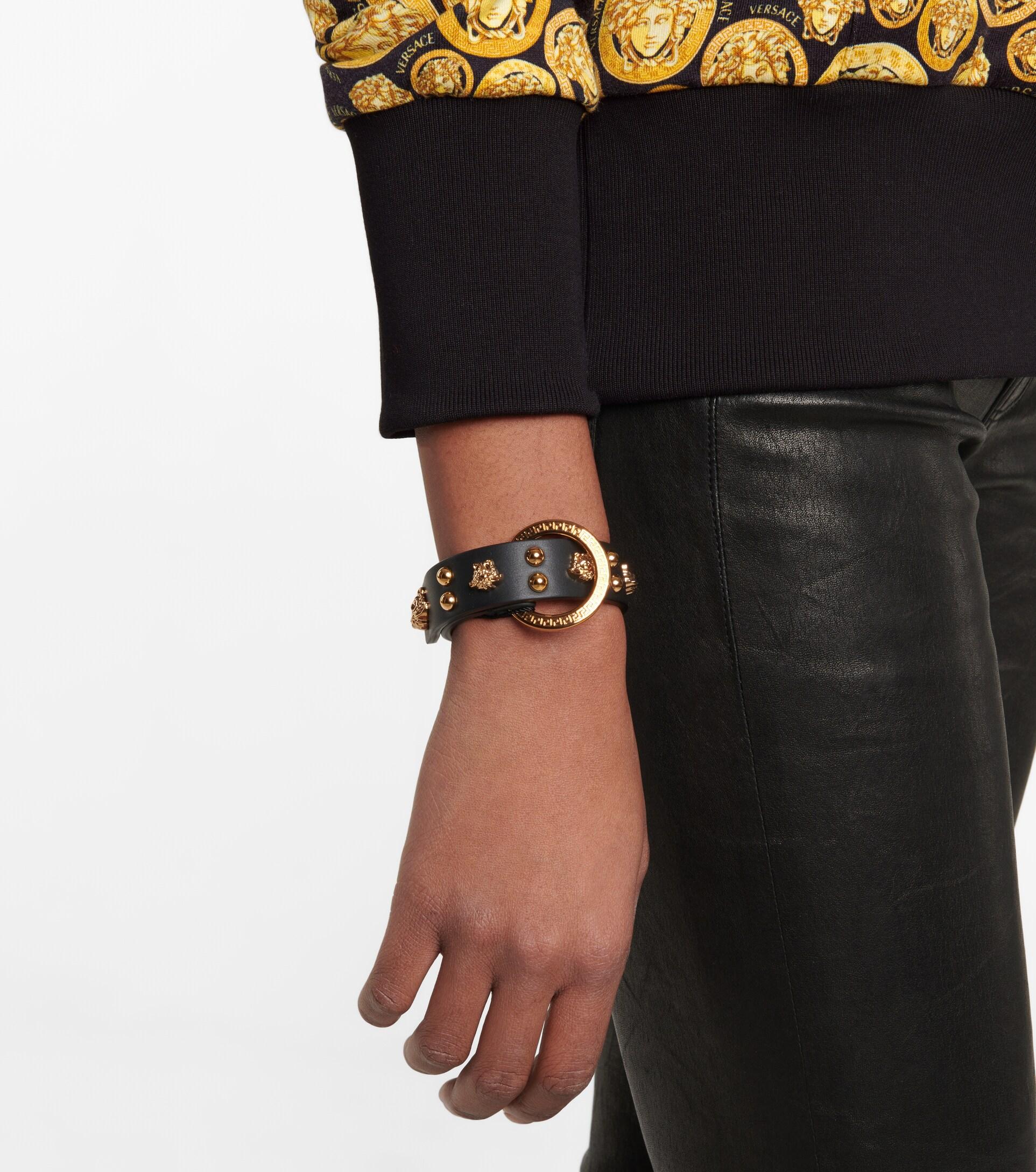 Versace sale leather bracelet
