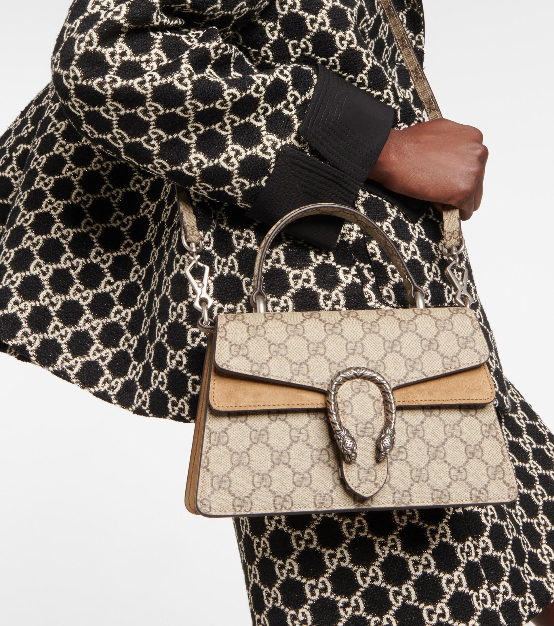 Gucci Dionysus Medium Canvas Shoulder Bag in Metallic