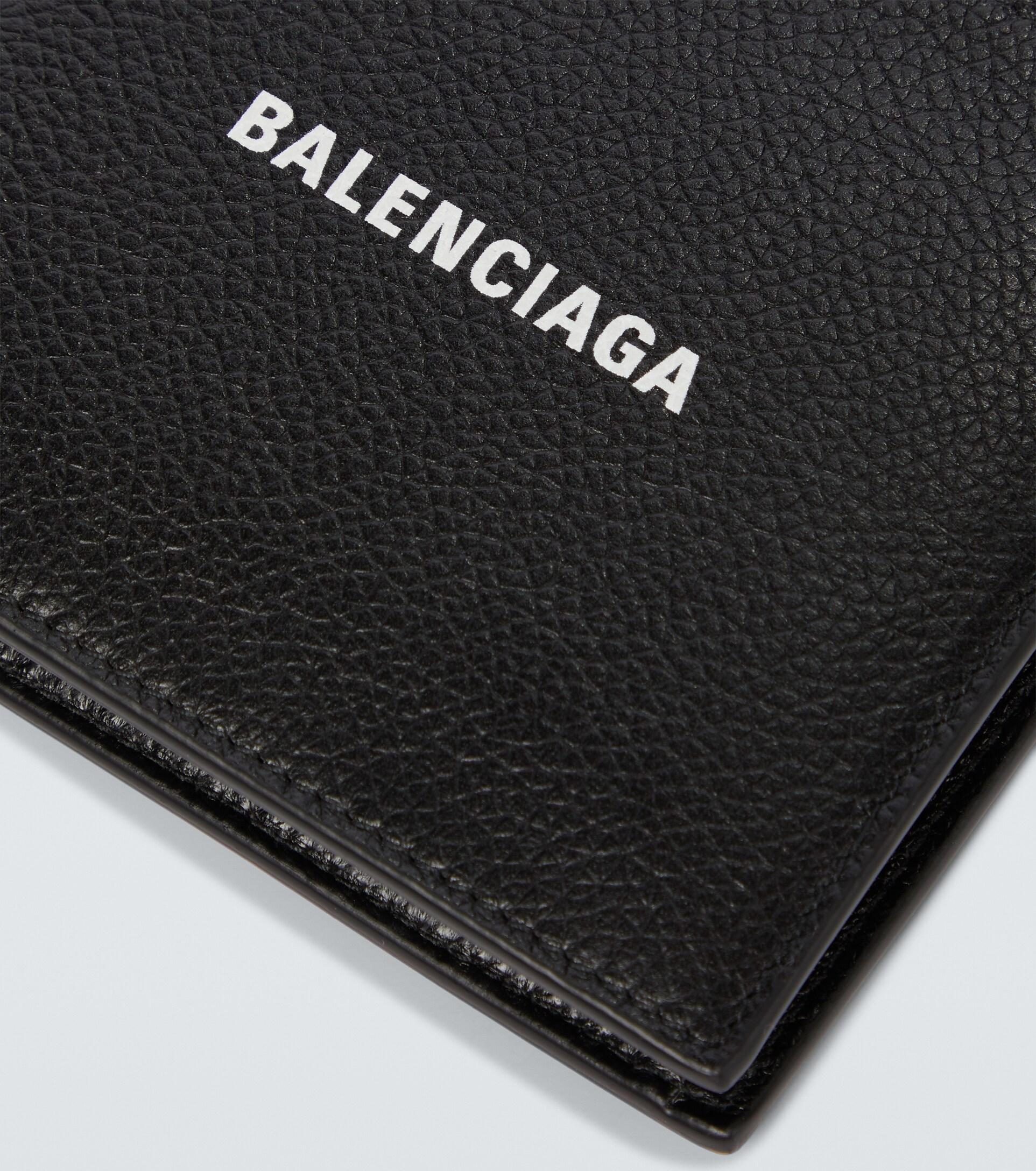 Balenciaga Cash Square Folded Coin Wallet in Black for Men | Lyst