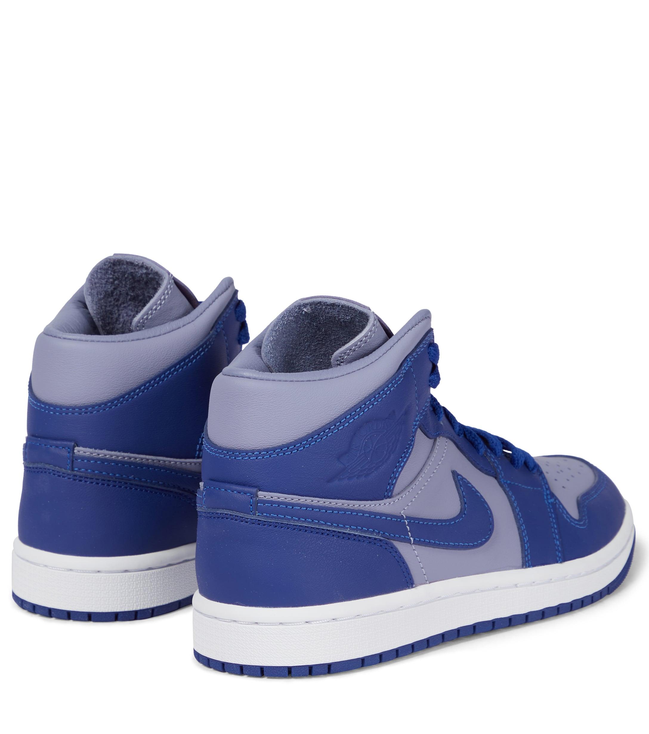 Nike Air Jordan 1 Suede Sneakers in Blue | Lyst