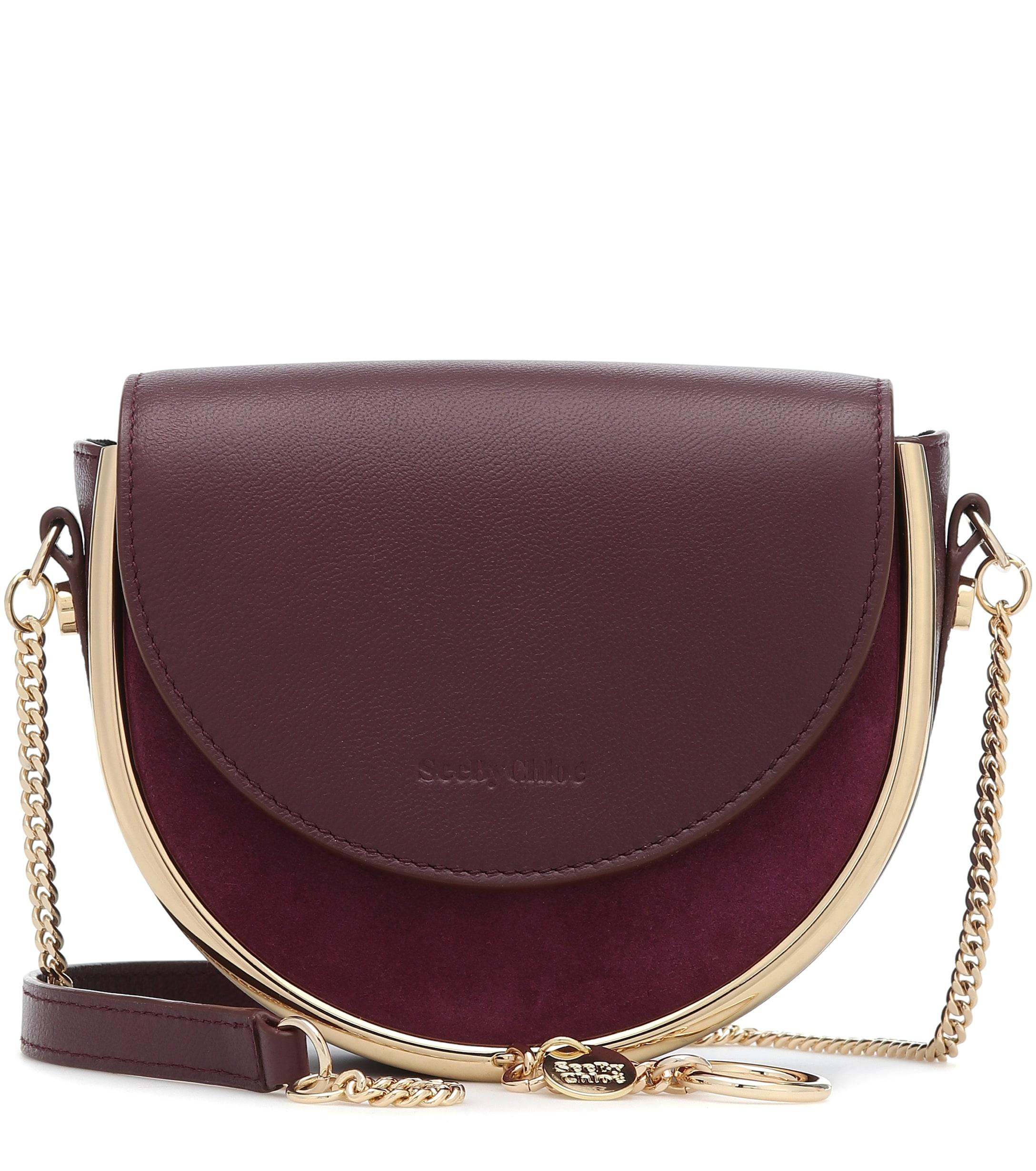 See By Chloé Mara Mini Suede Shoulder Bag in Purple - Lyst