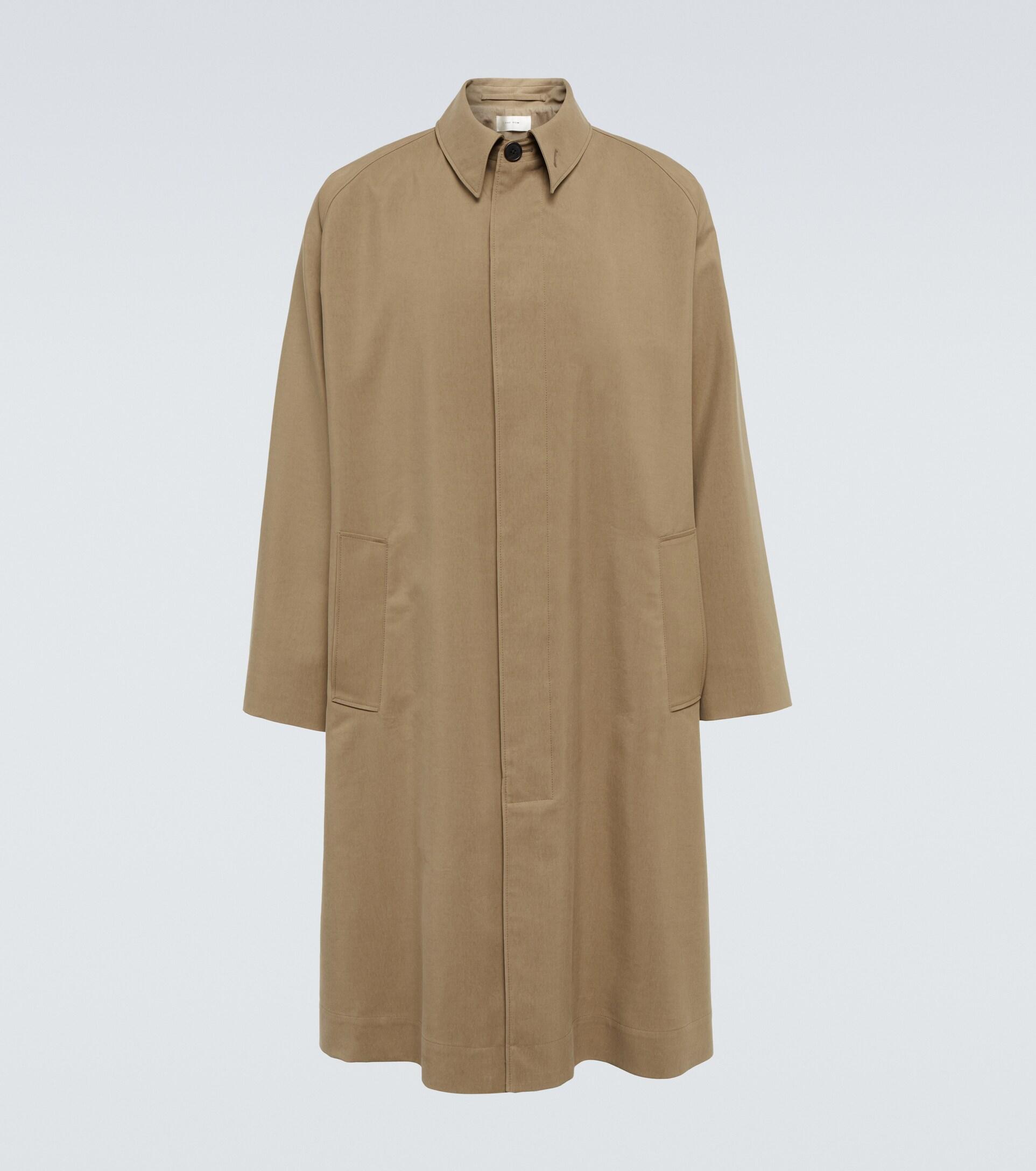 The Row Cotton And Silk Coat in Natural for Men Lyst