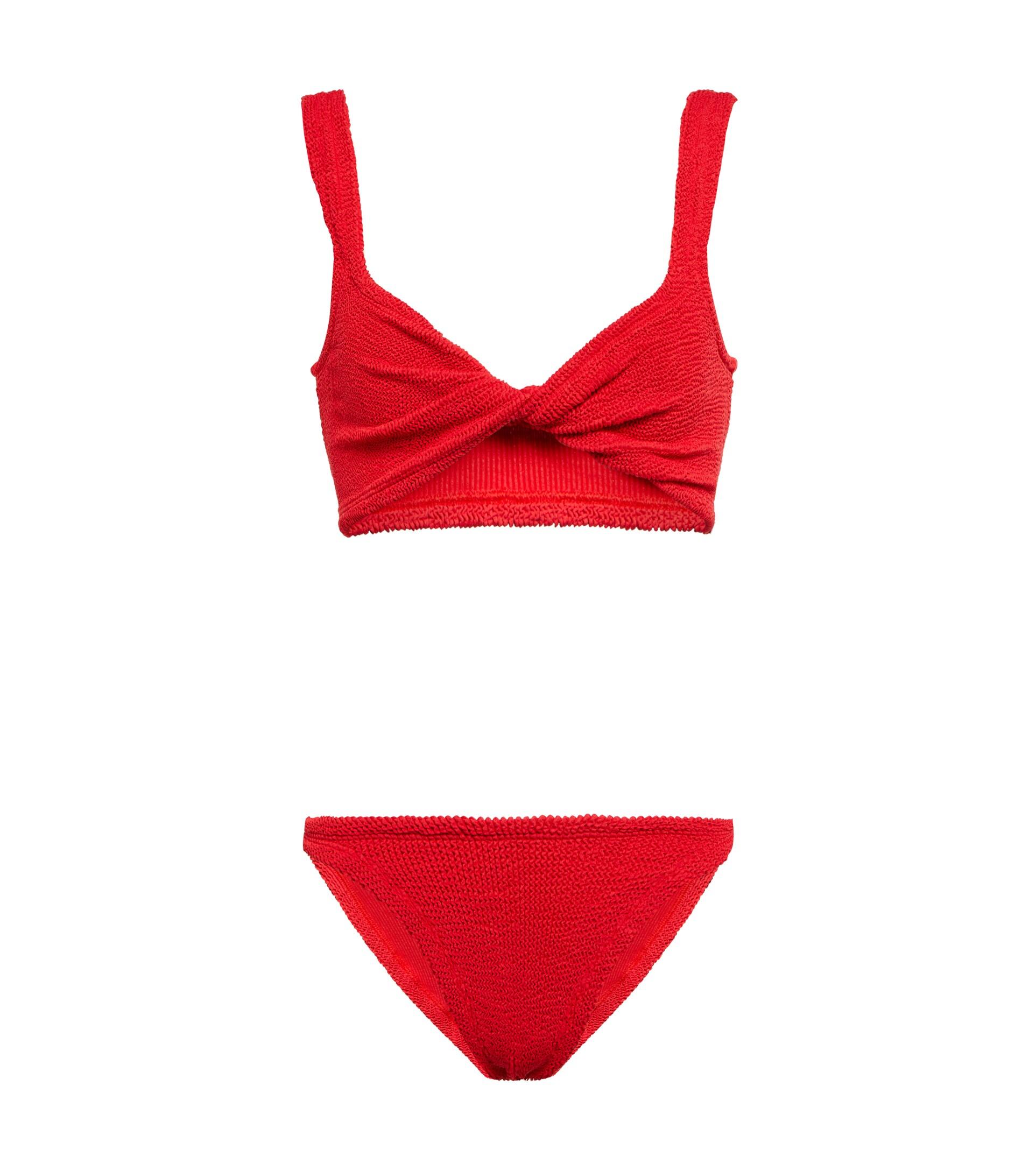 Hunza G Juno Bikini in Red Lyst